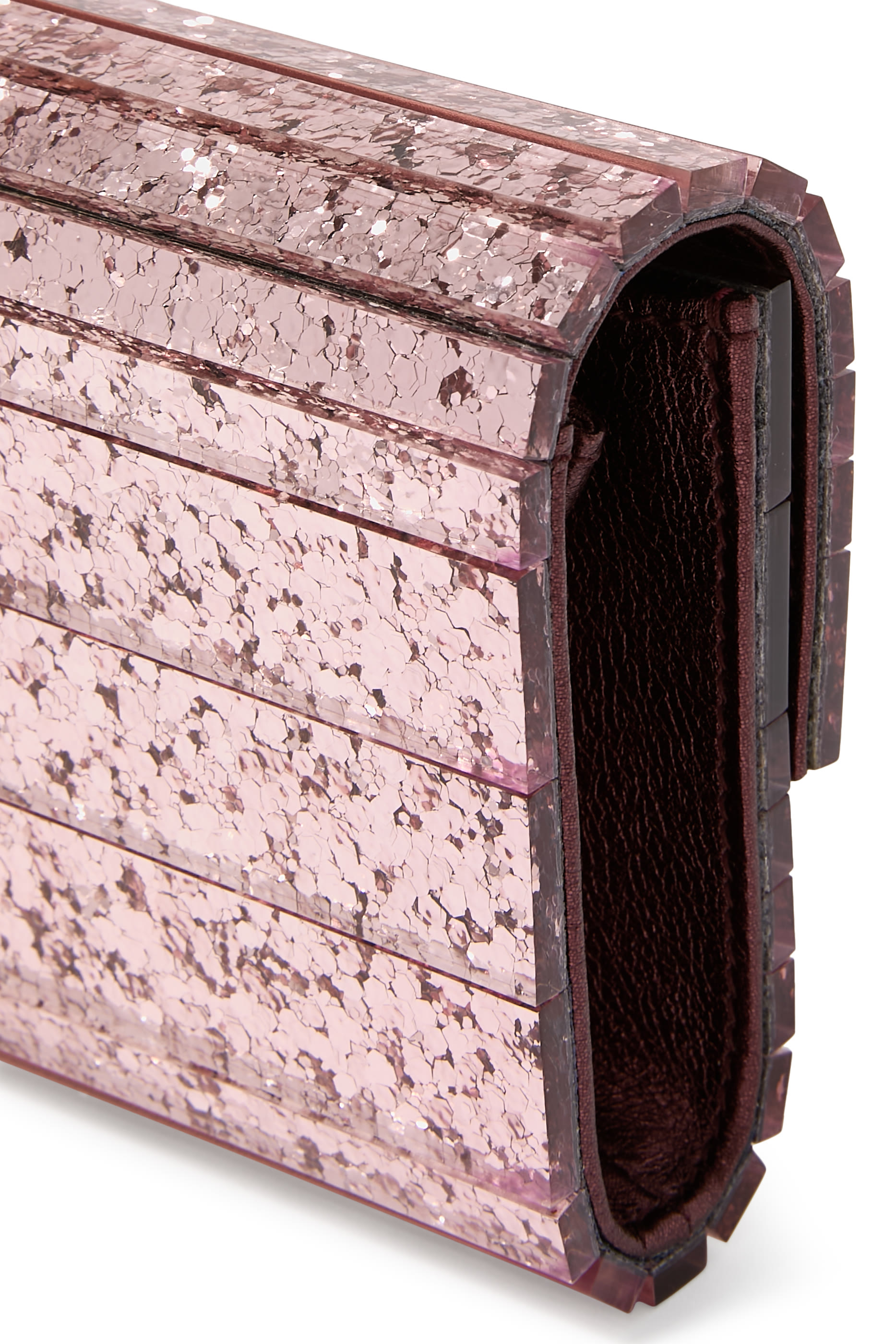 Sweetie Dégradé Glitter Plexi Clutch