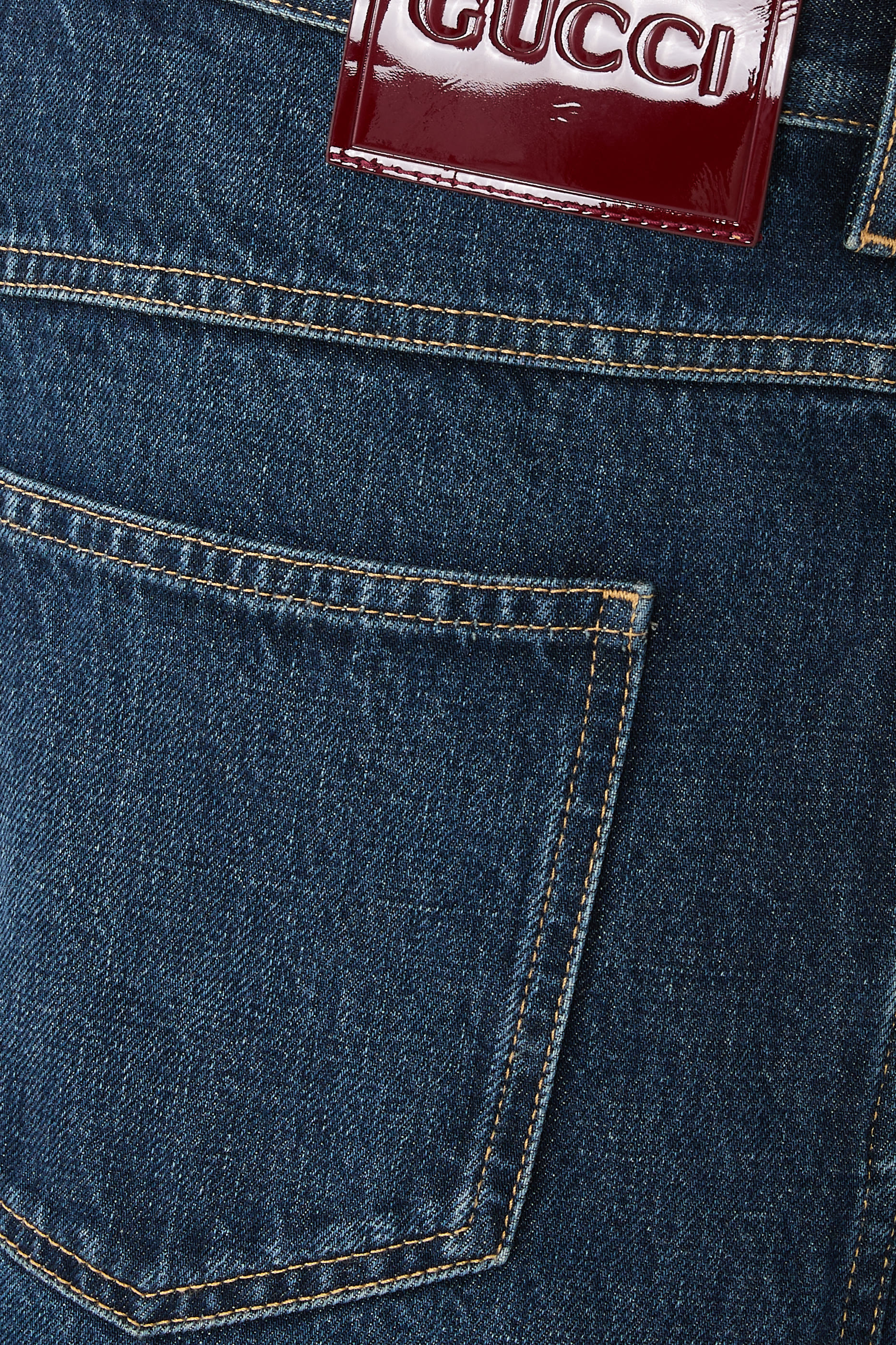 Logo Slim-Fit Cotton Denim Trousers