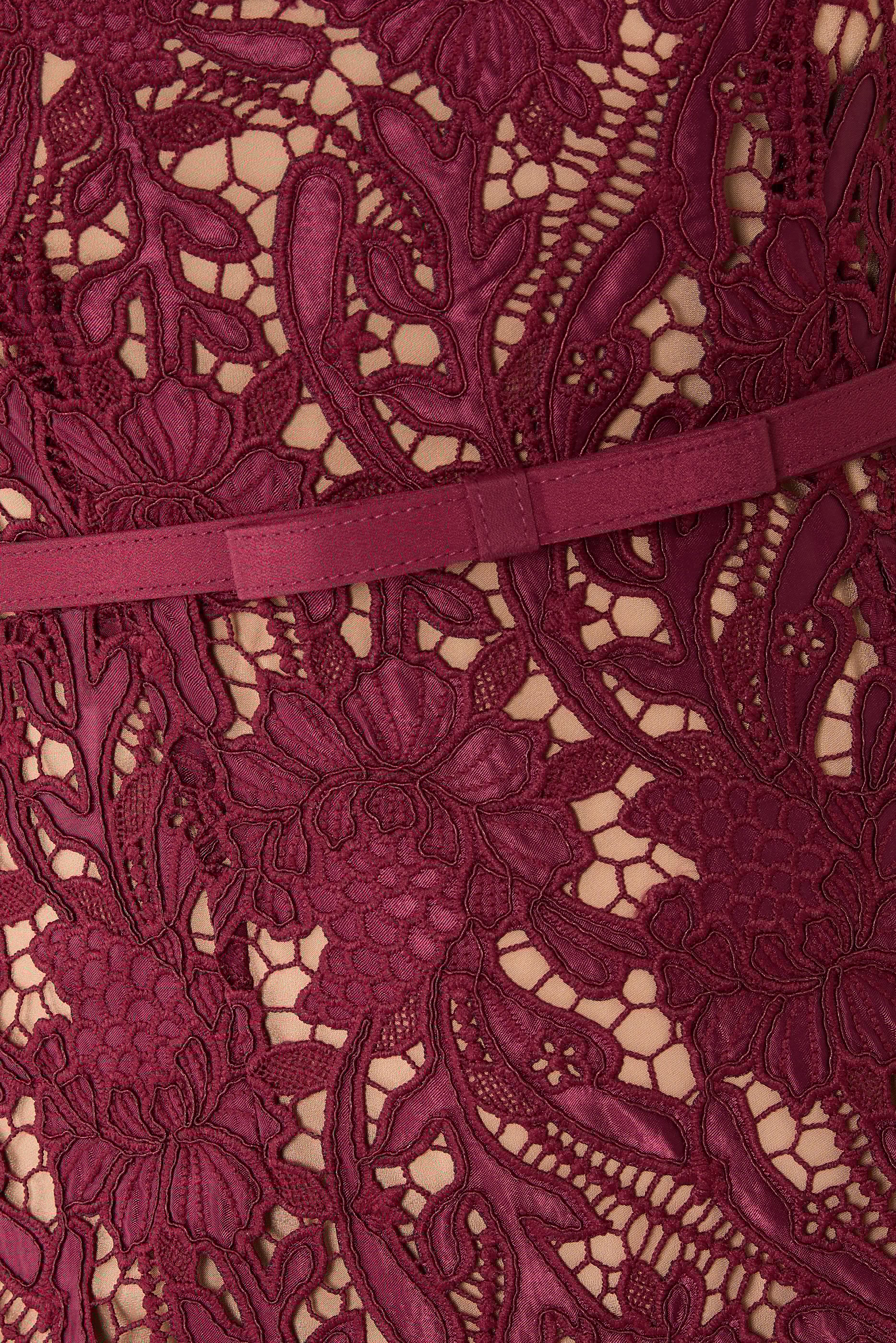 Guipure Lace Midi Dress