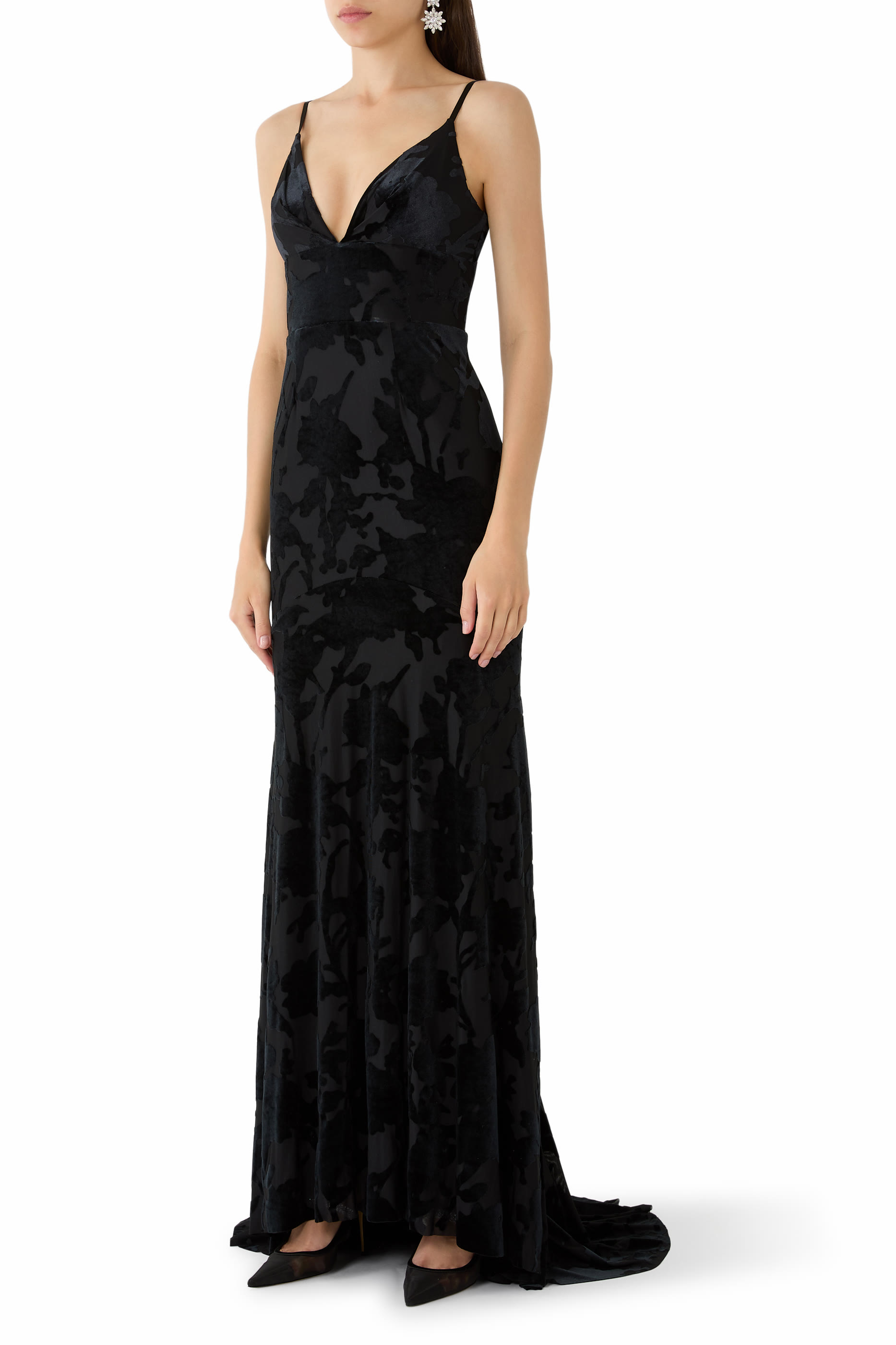 Floor-Length Sleeveless Evening Gown