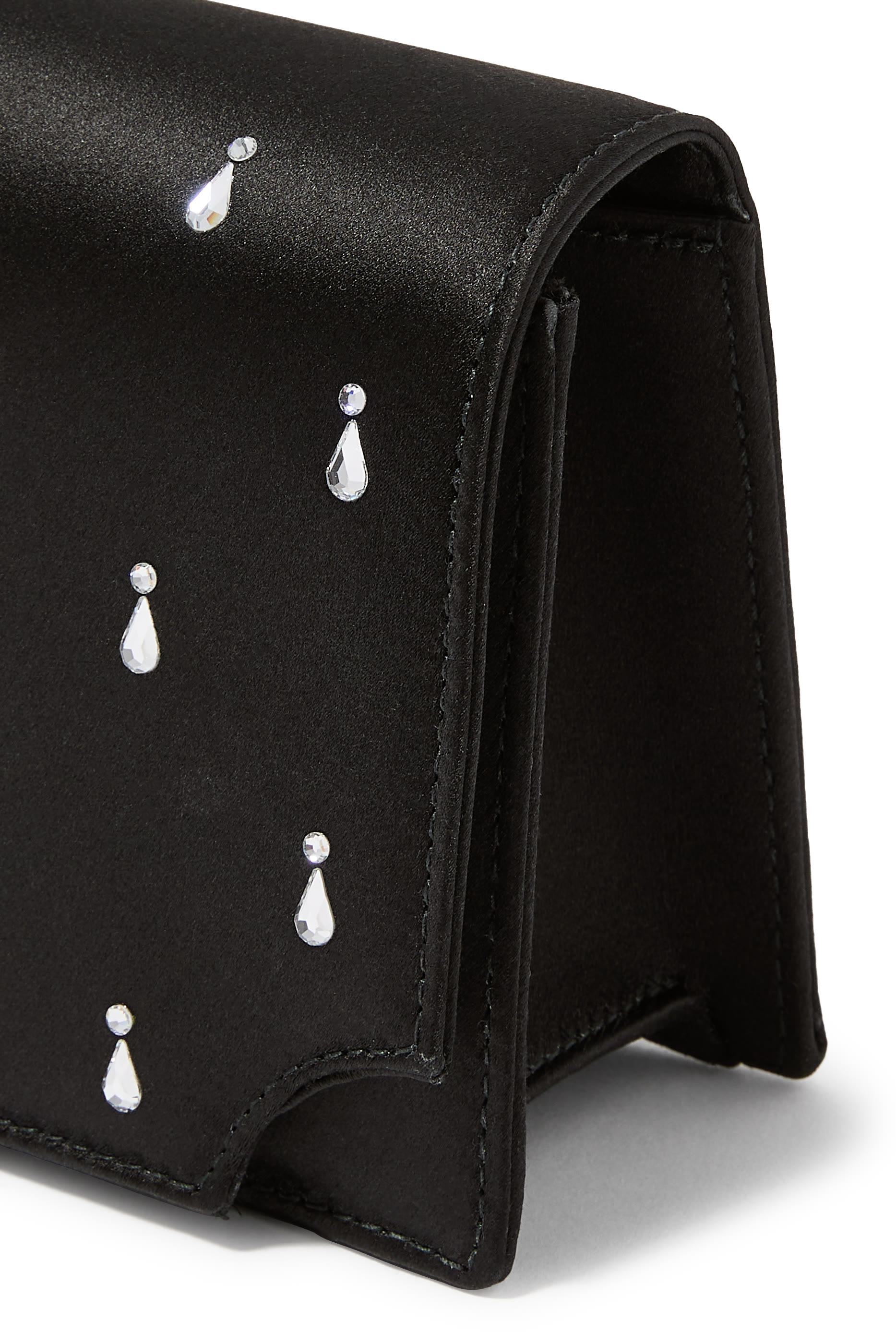 Vivien Satin Embellished Clutch Bag