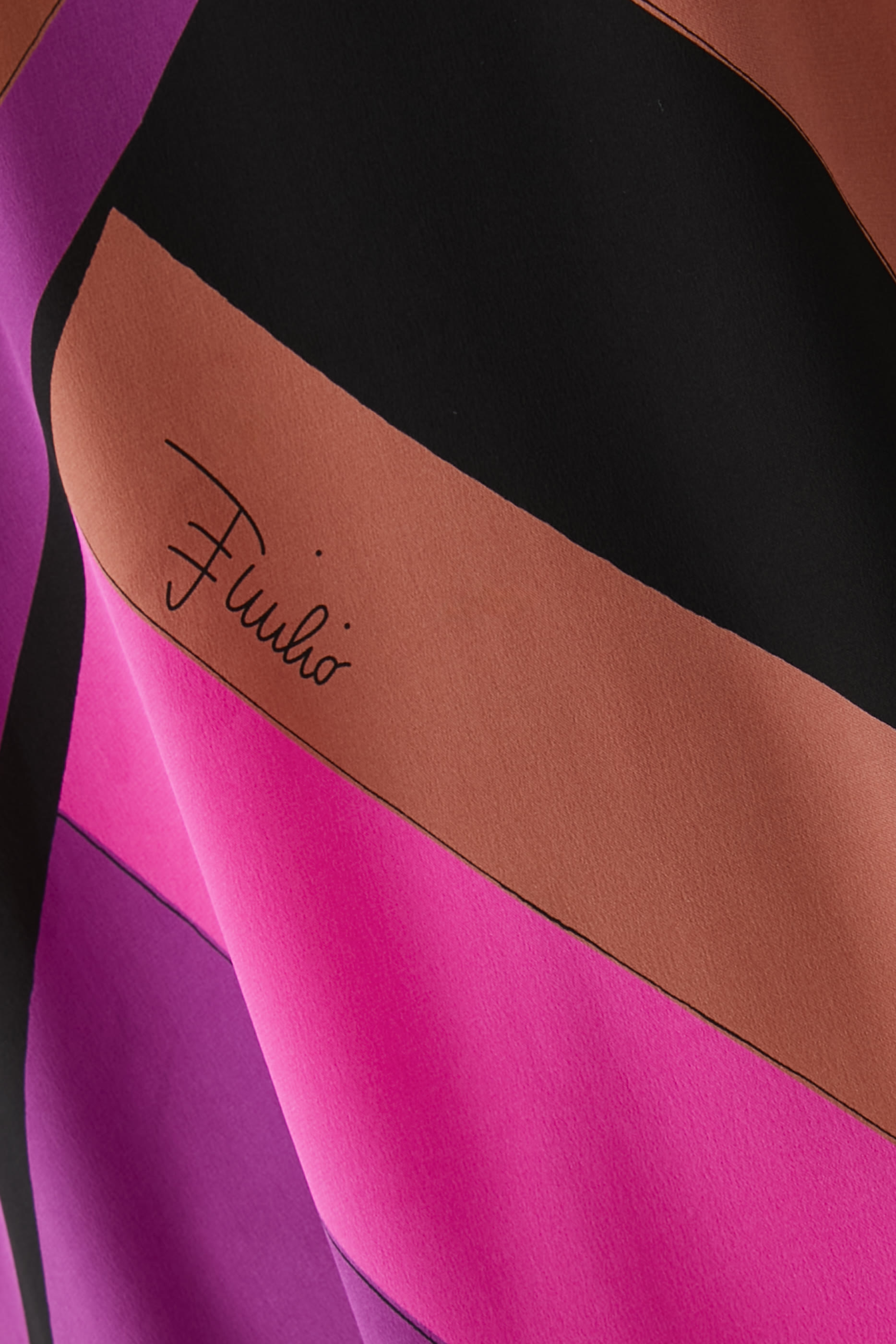 Iride-Print Silk Kaftan