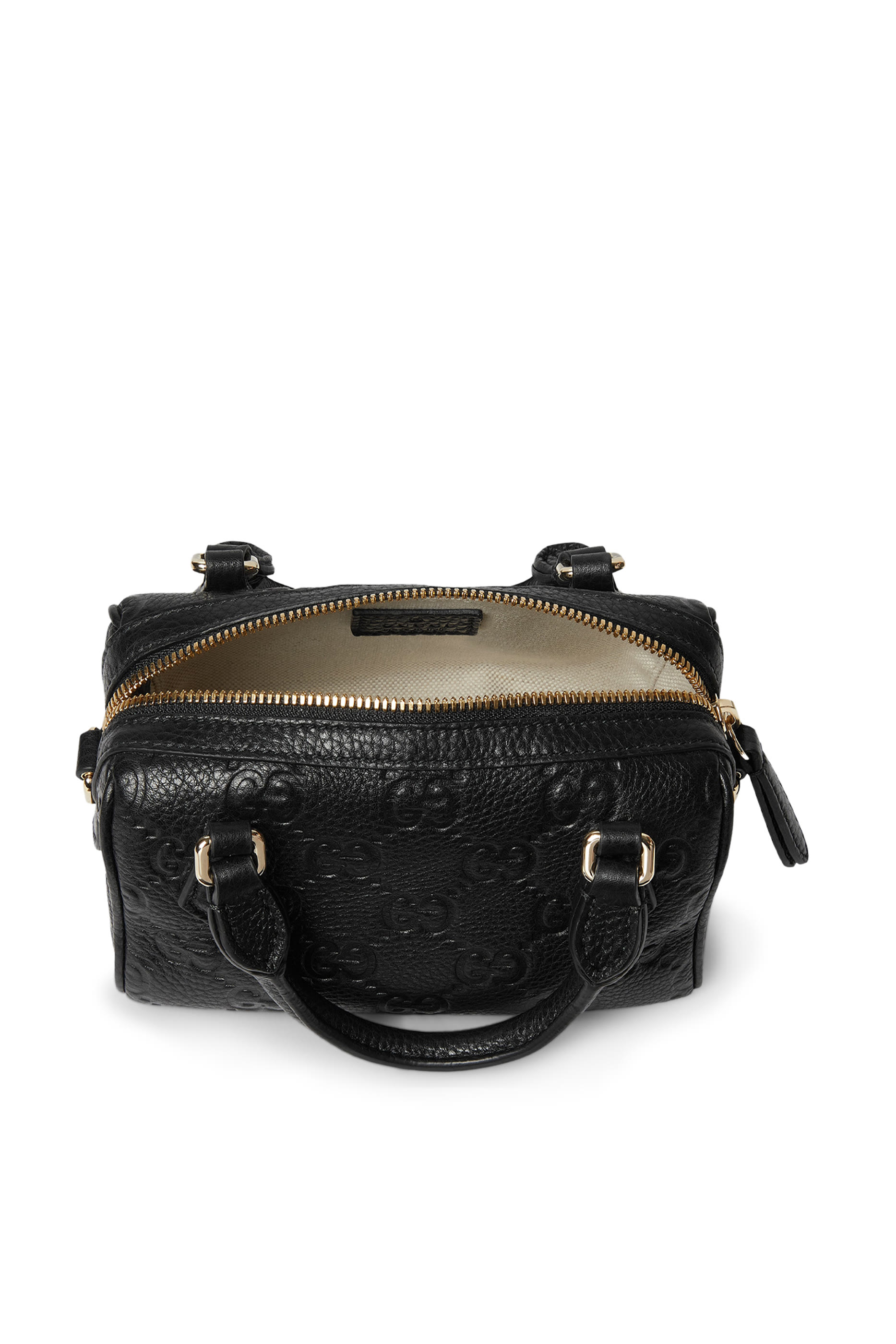 GG Emblem Super Mini Top Handle Bag