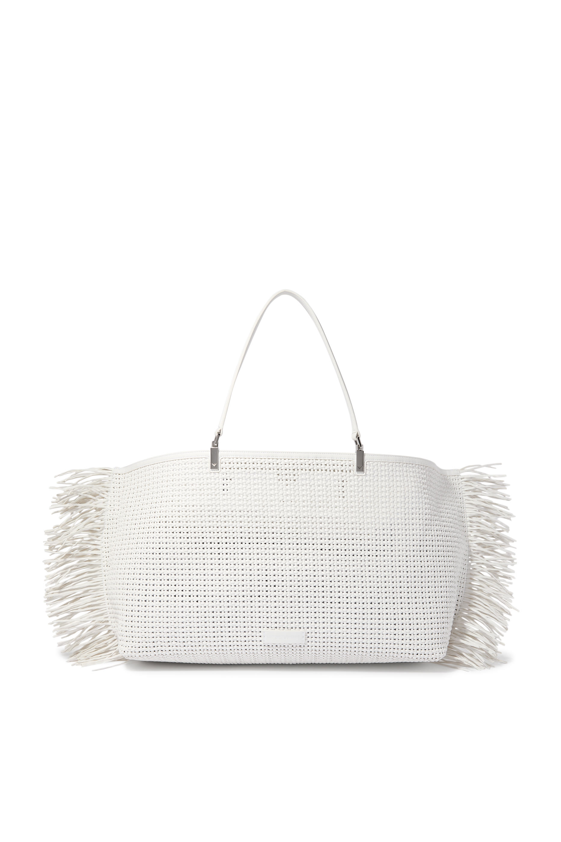 Braided Handbag with Fringe Detail