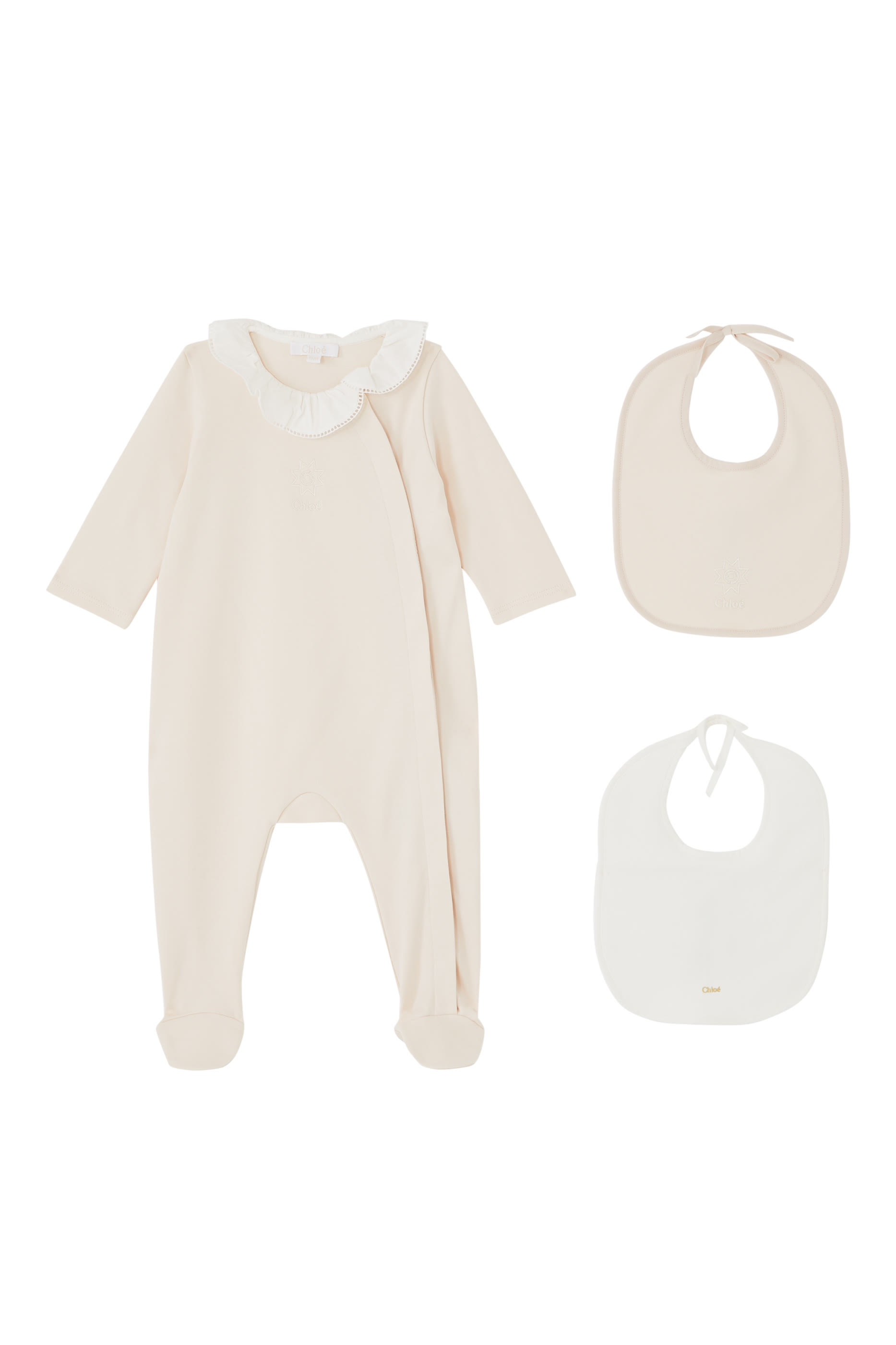 Kids Lace Onesie & Bib, Set of 3