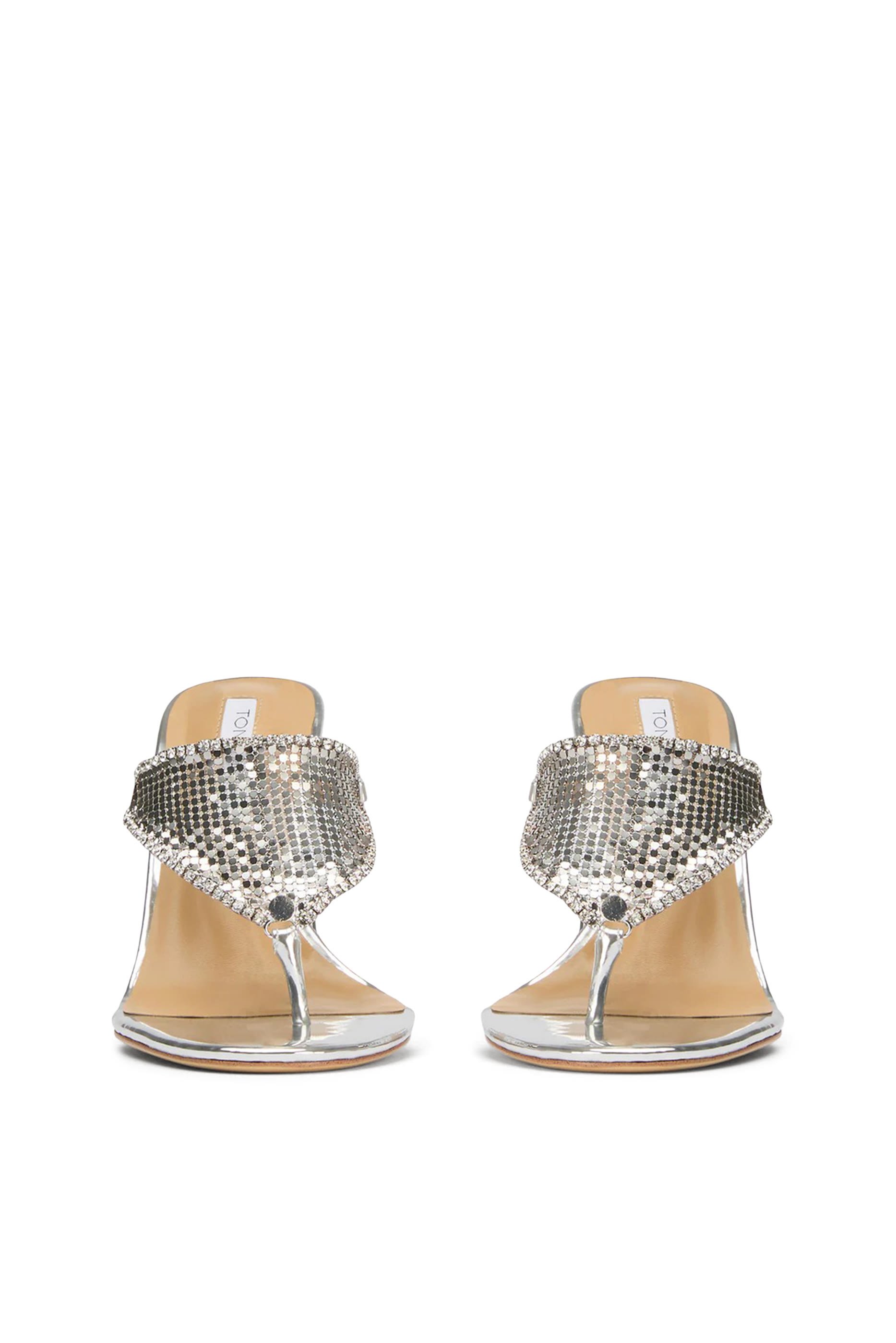Demure Silver Glomesh 95 Heels