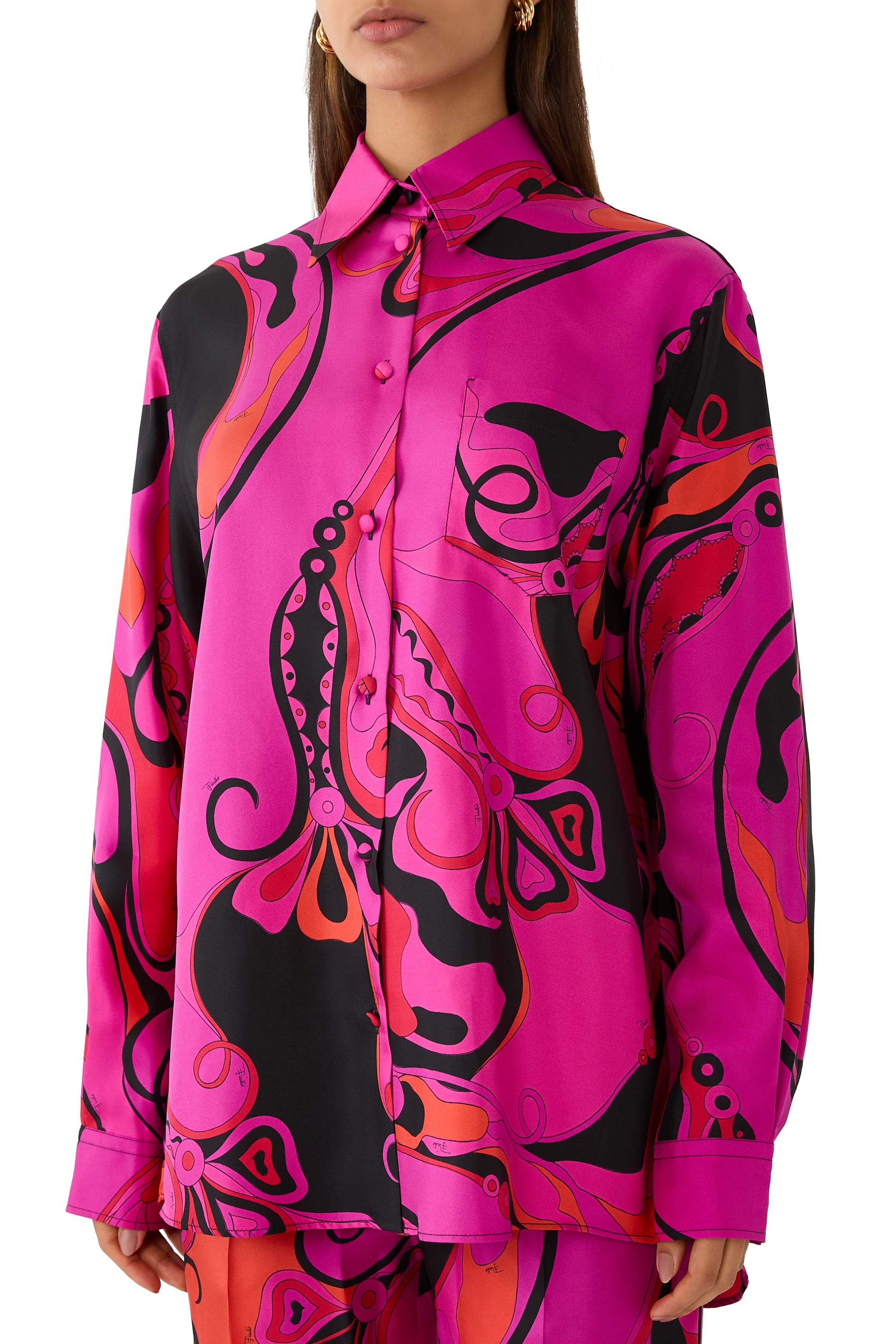 Orchidee Print Shirt