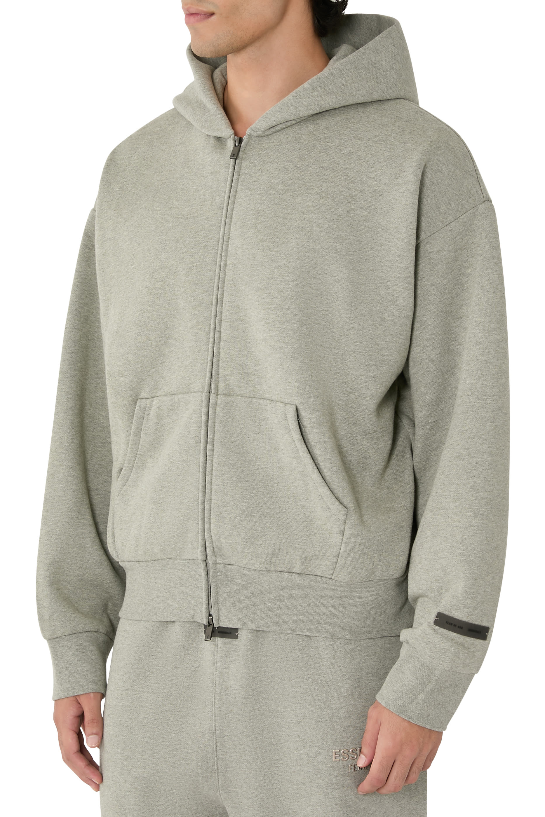 Classic Fit Fleece Zip-Up Hoodie