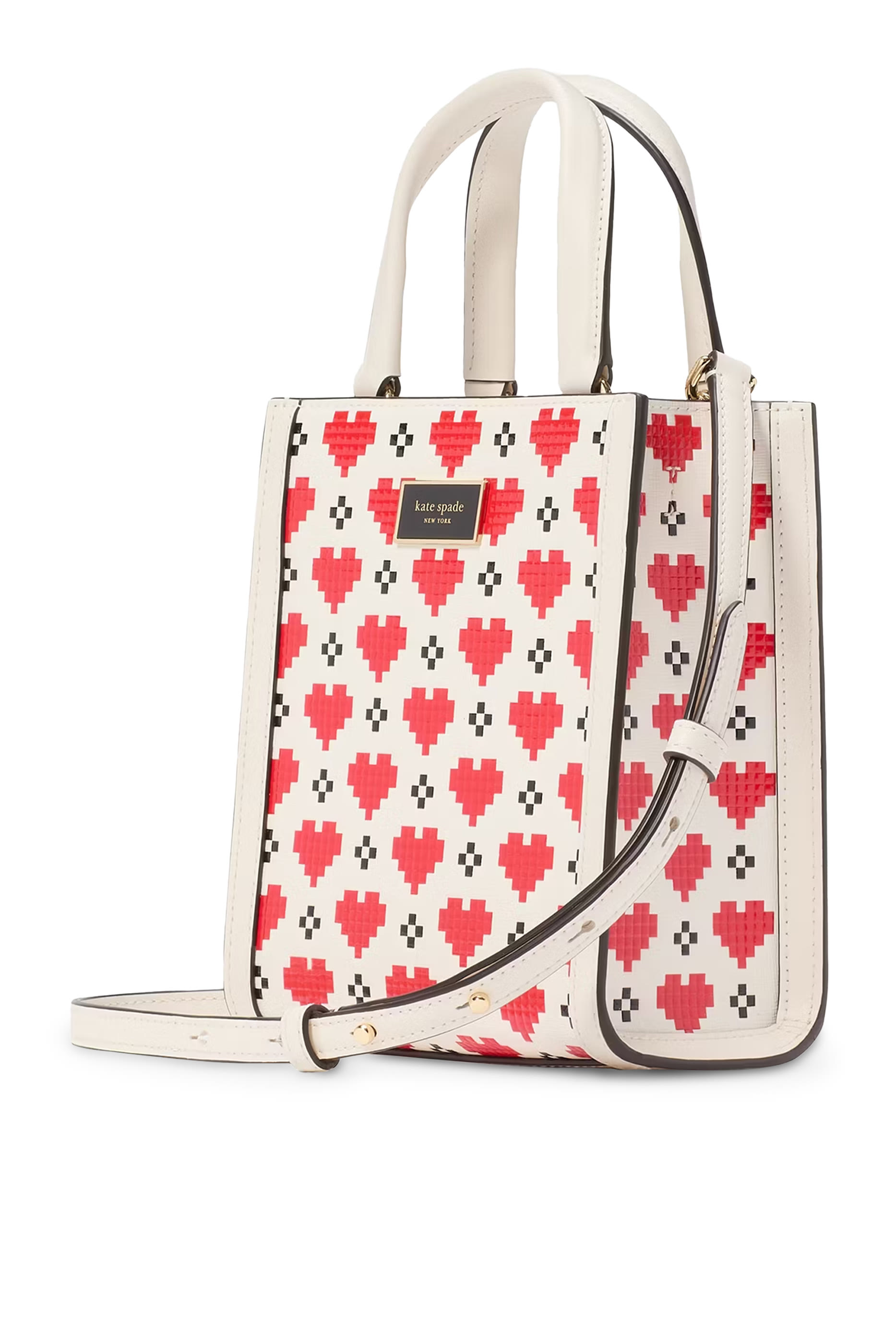 Manhattan Pixel Hearts Mini Tote