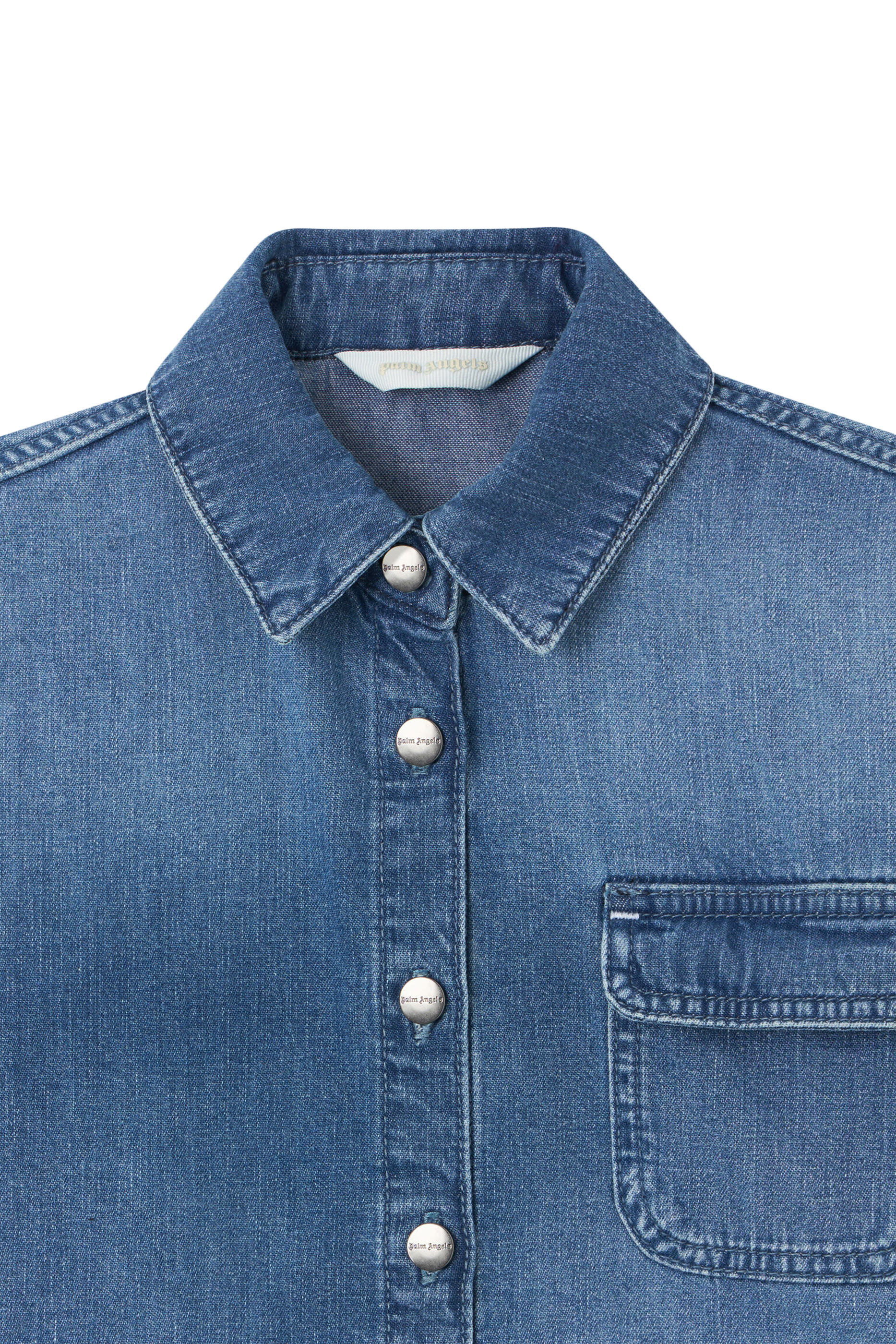 Kids Chambray Raw Edge Overshirt