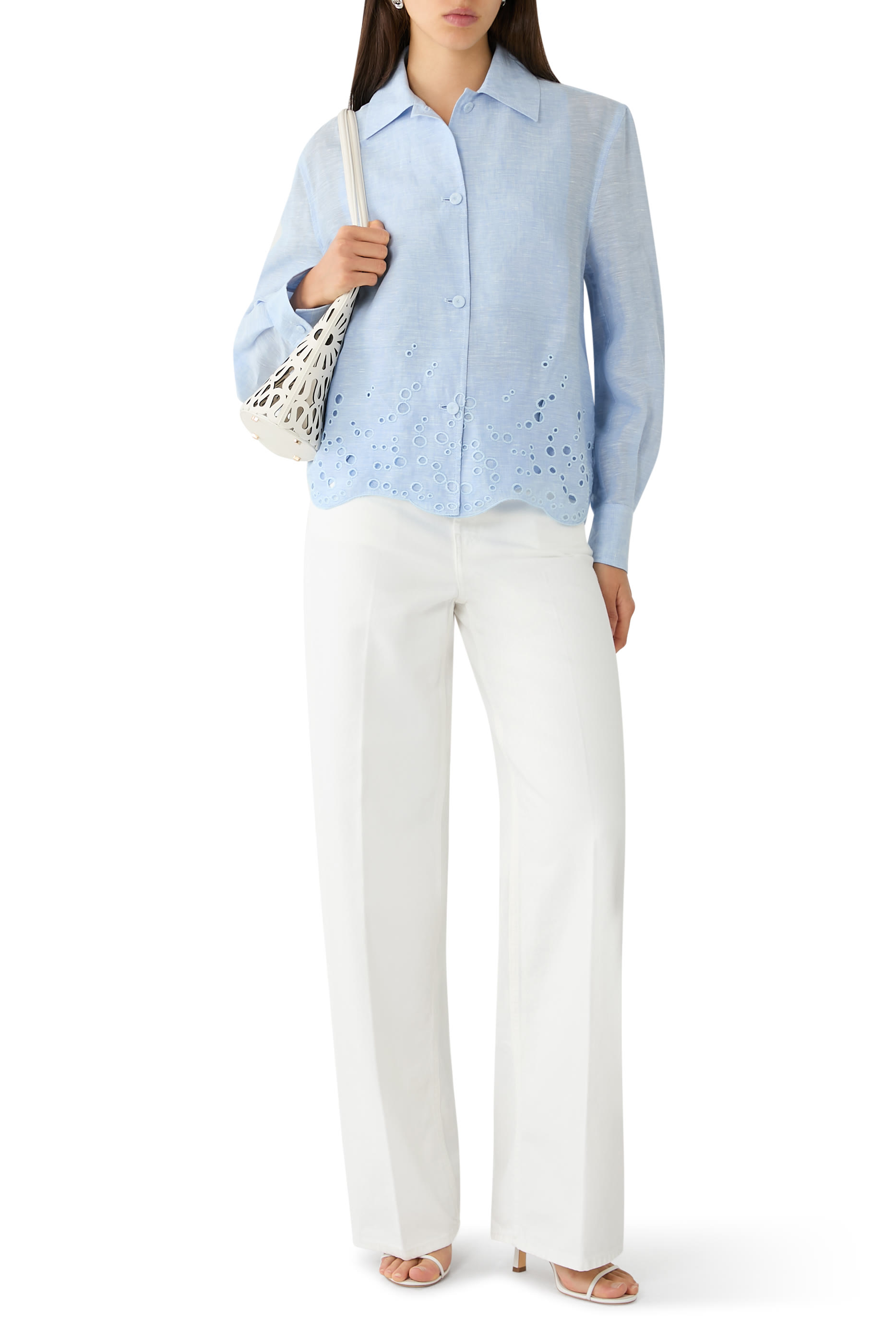 Openwork Embroidered Shirt