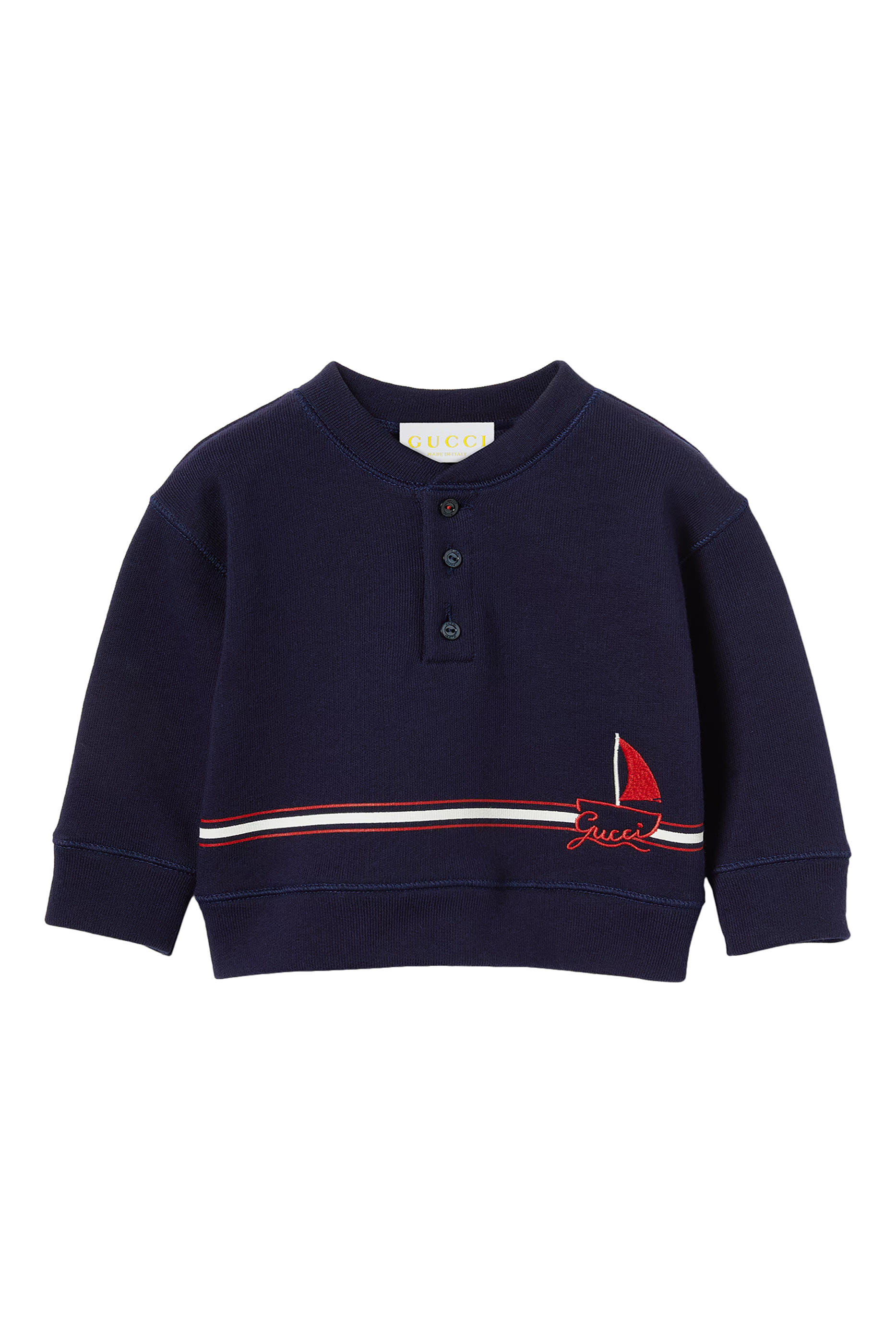 Kids Embroidered Cotton Sweatshirt