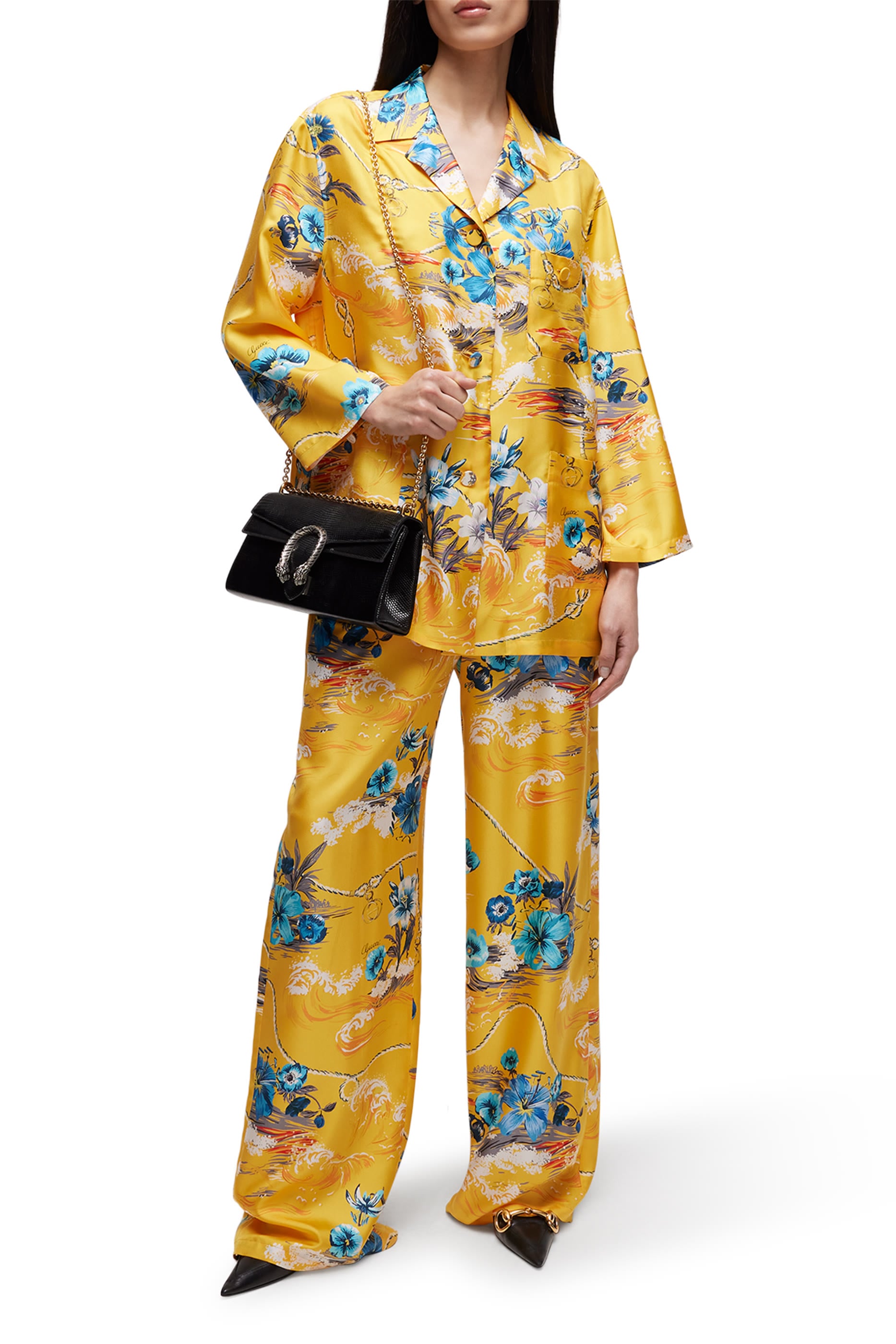 All-Over Floral Print Leisure Pants