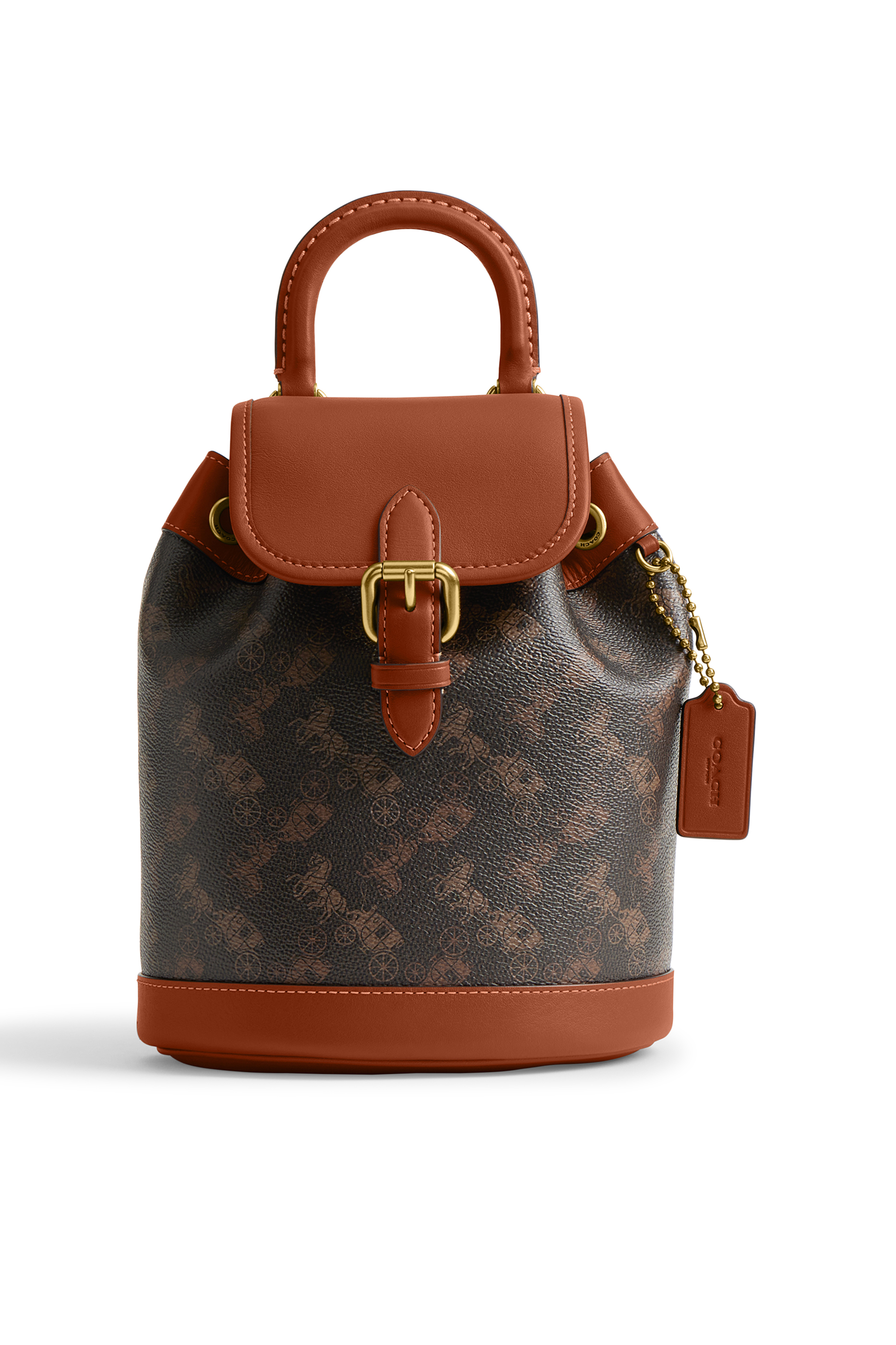 Harper Backpack with Horse and Carriage Print