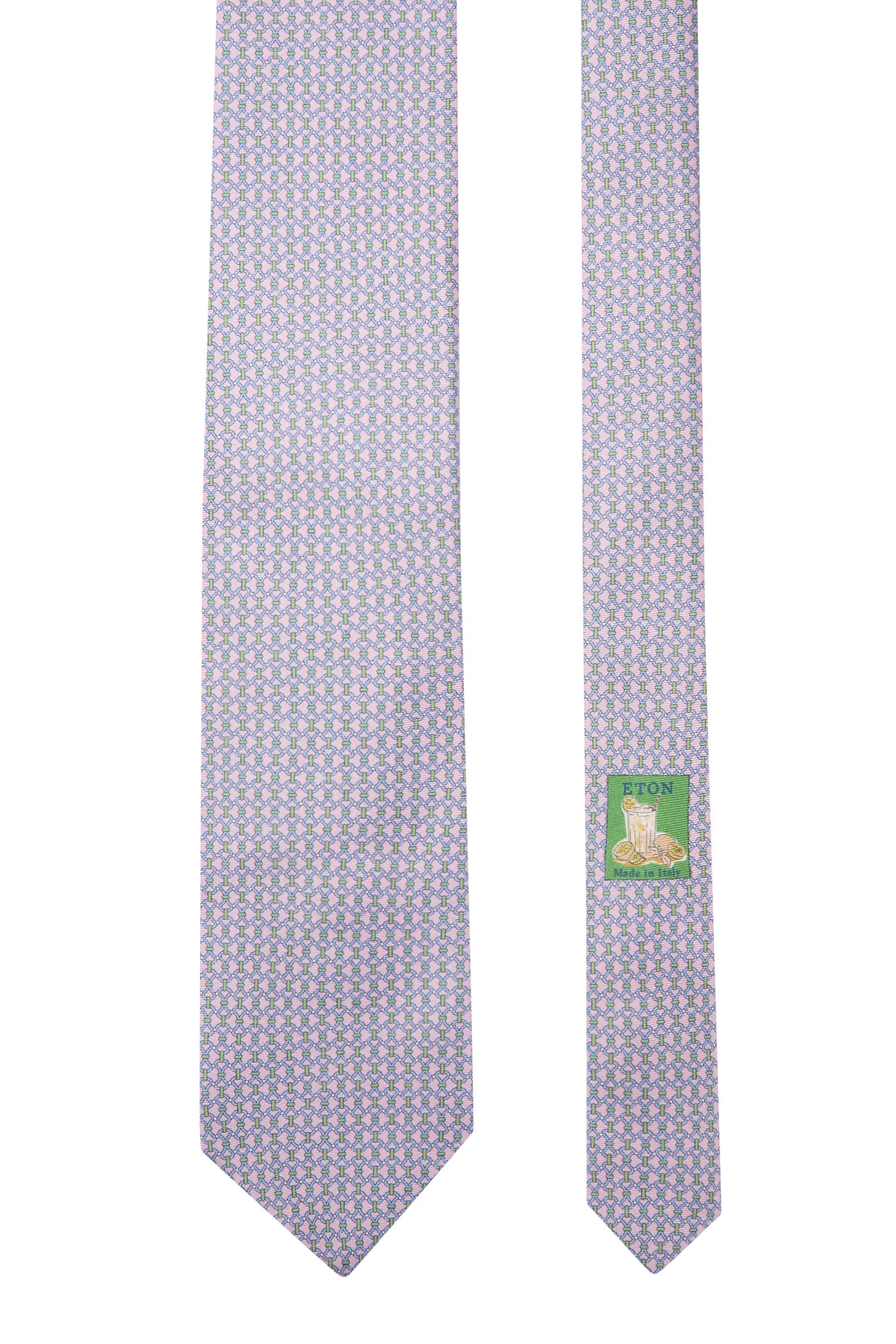 Chain Print Silk Tie
