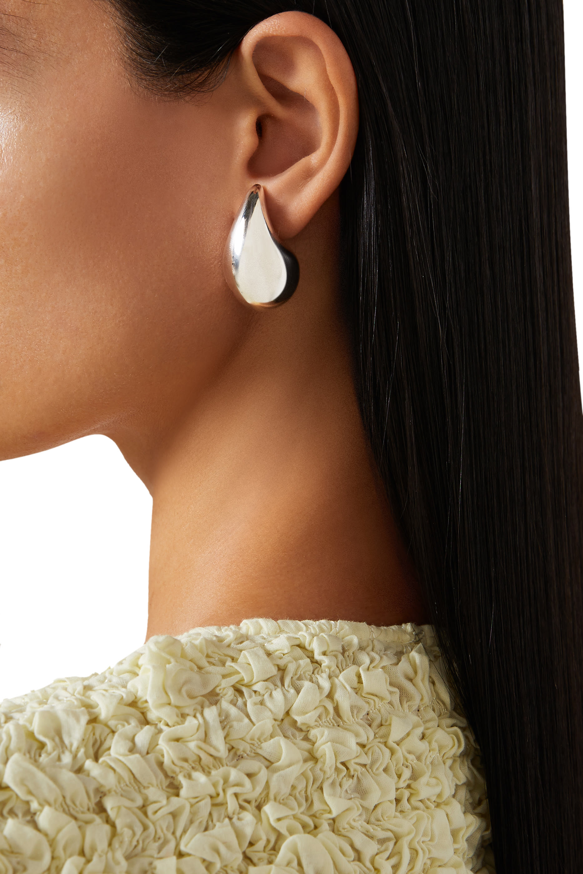 Small Drop Earrings, Sterling Silver