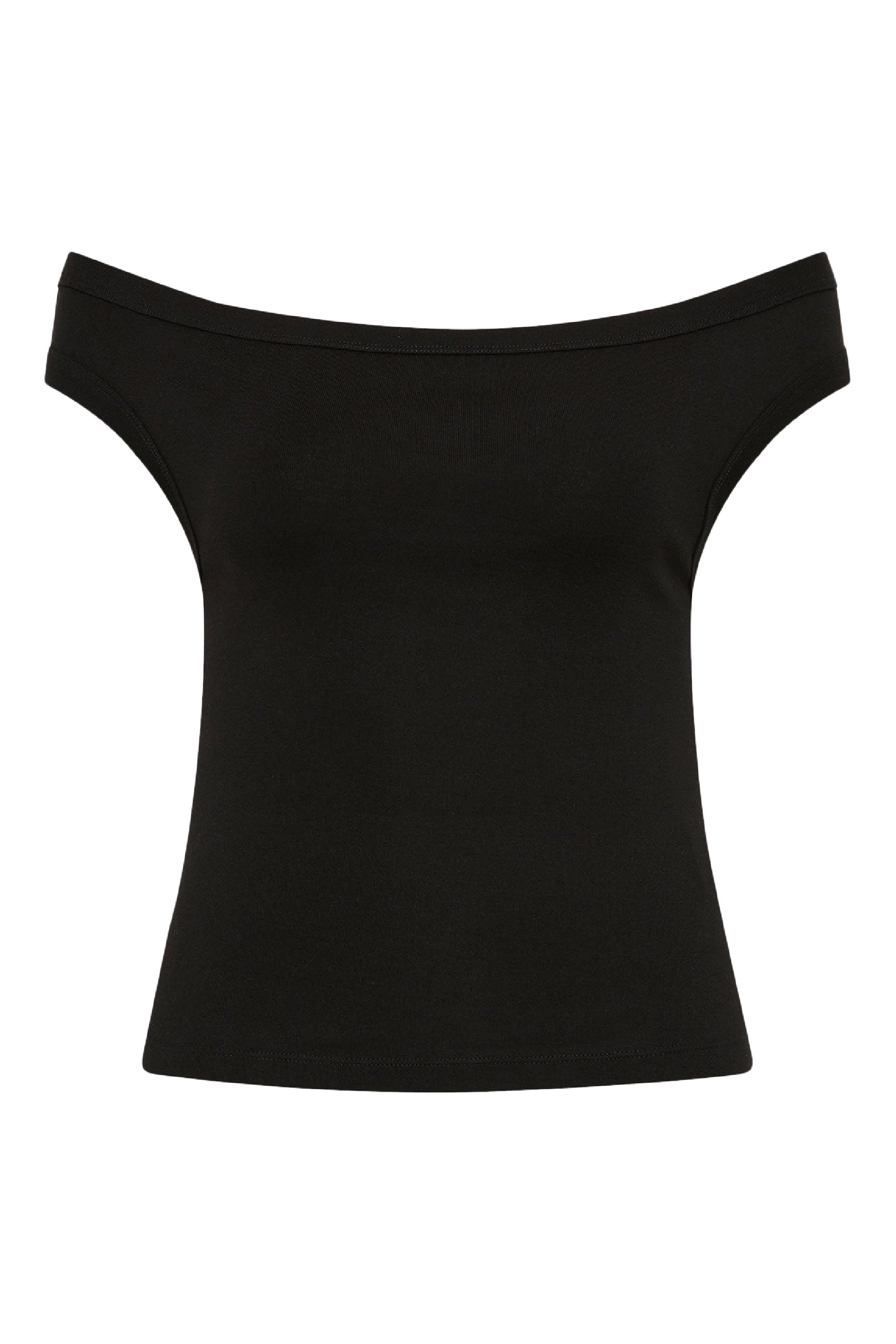  Organic Cotton Off Shoulder Top