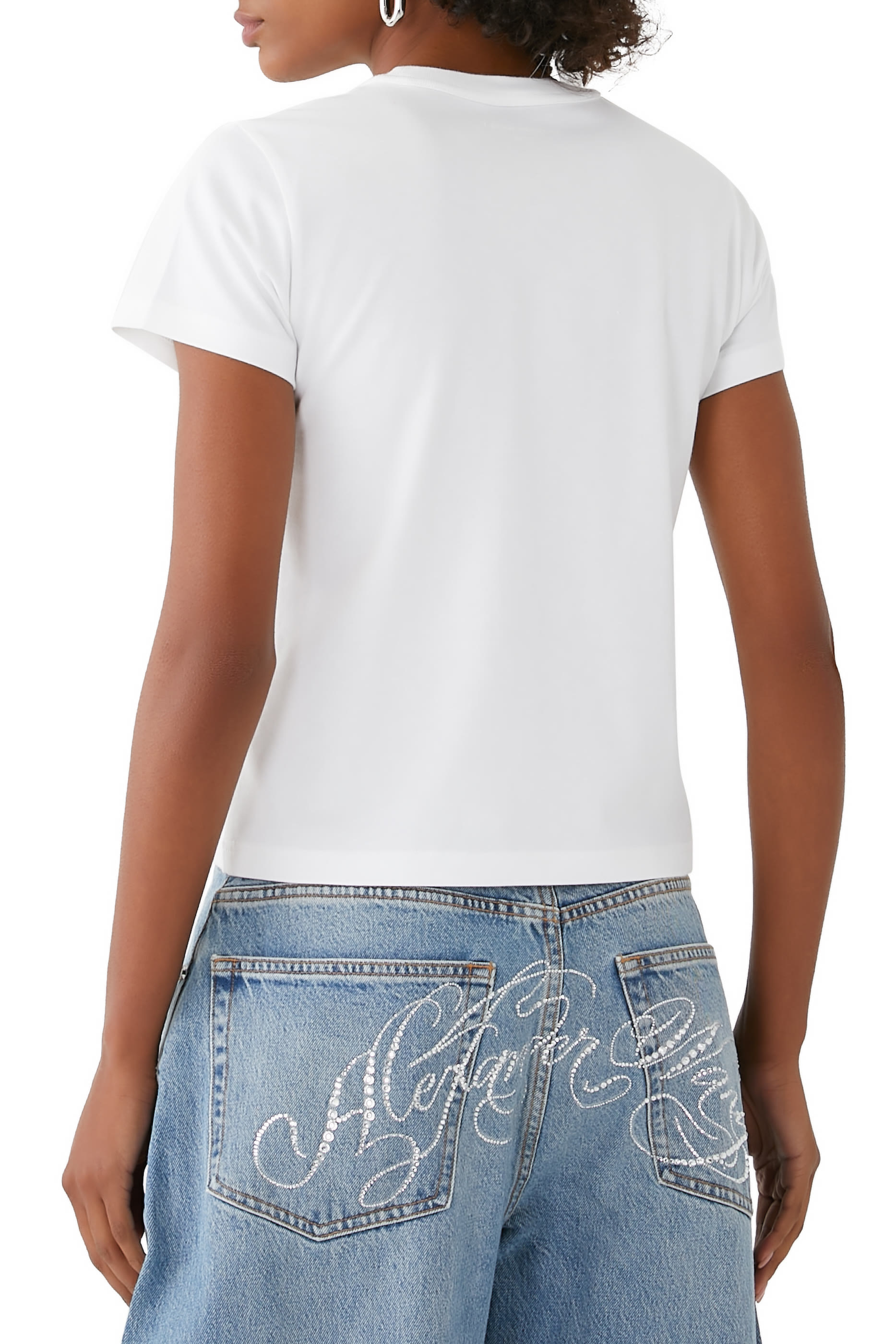 Essential JSY Shrunk with Puff Logo and Bound Neck T-Shirt