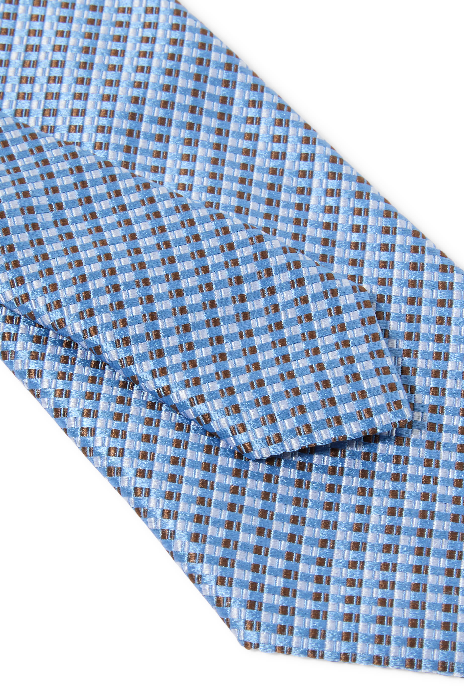 Checked Silk Tie