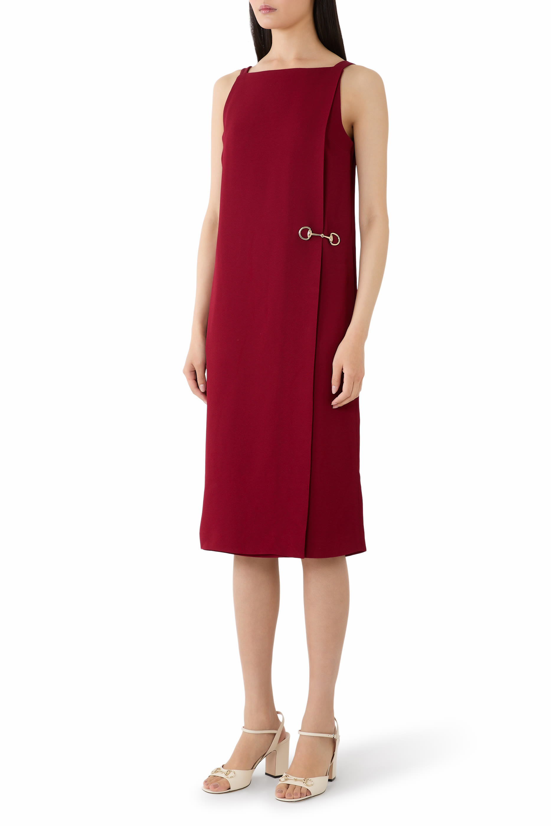  Sabl&eacute; Dress with Horsebit Detail