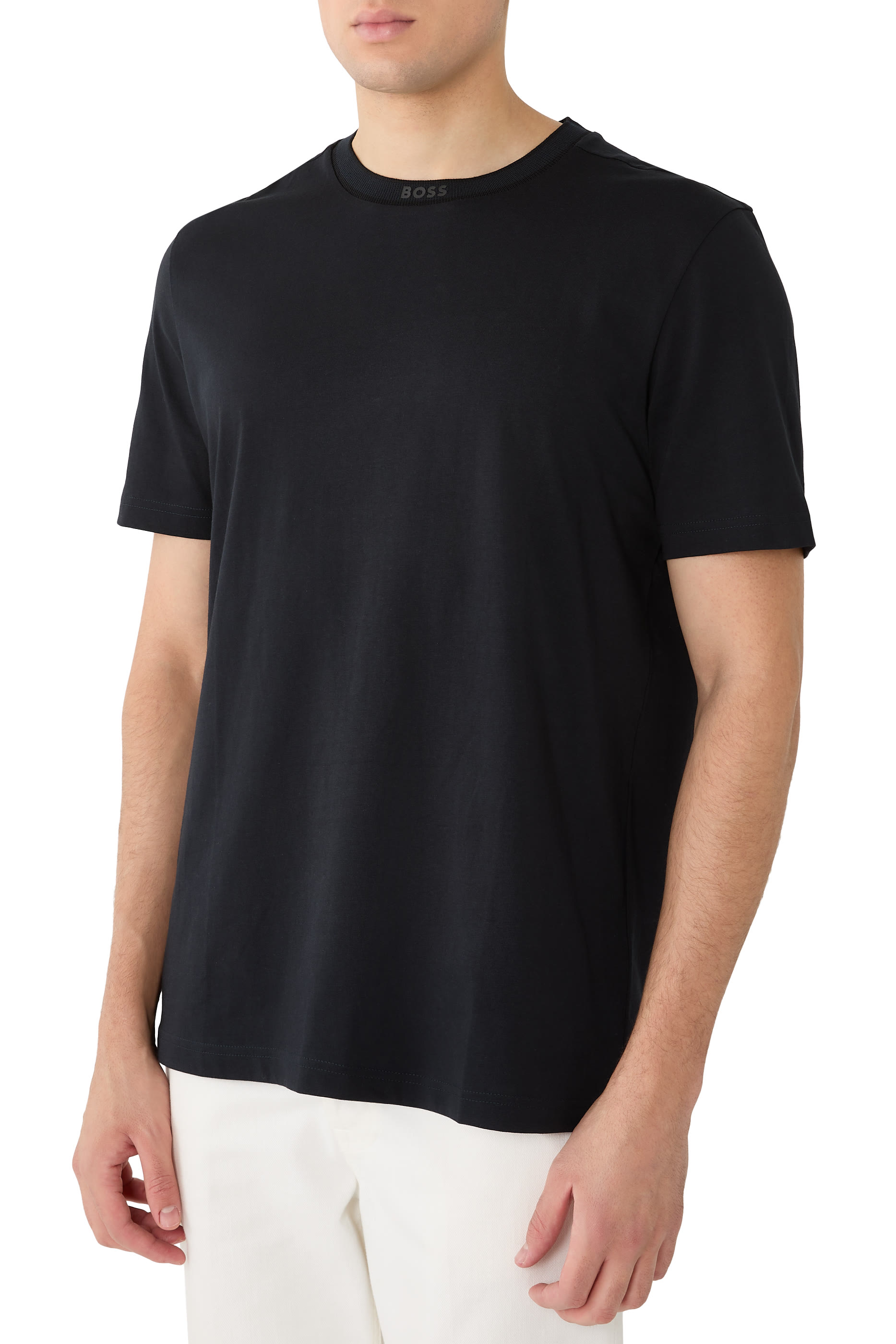 Plain Short Sleeve Crewneck T-Shirt