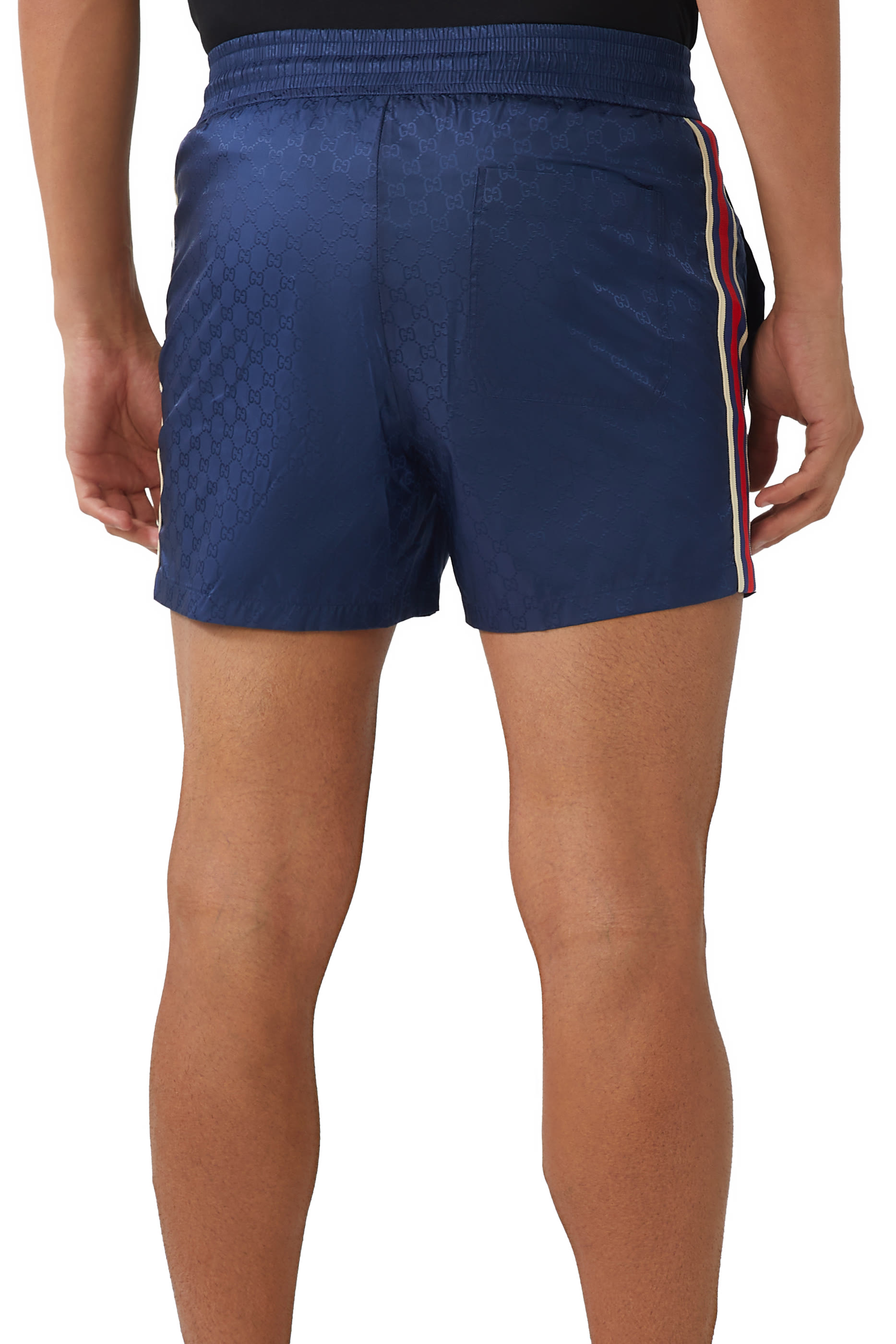 GG Jacquard Nylon Swim Shorts