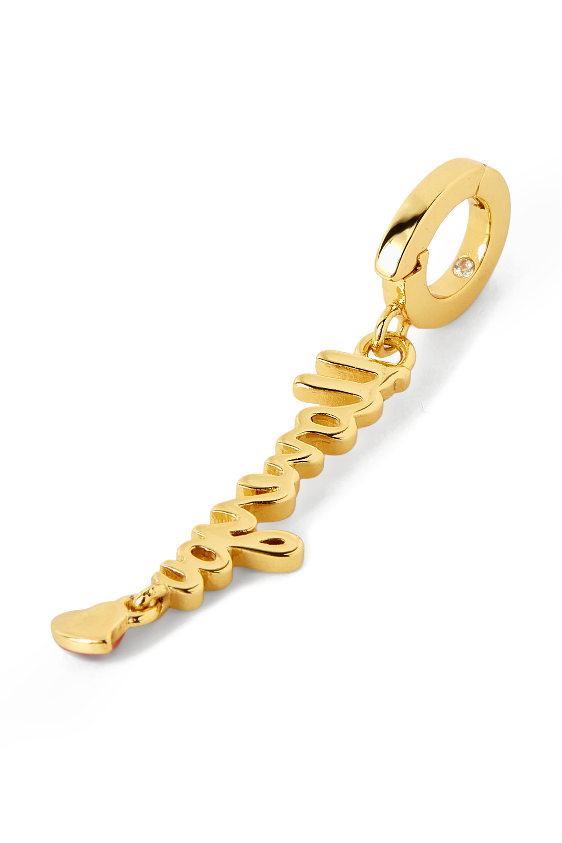 I Love You Charm, Metal & Enamel