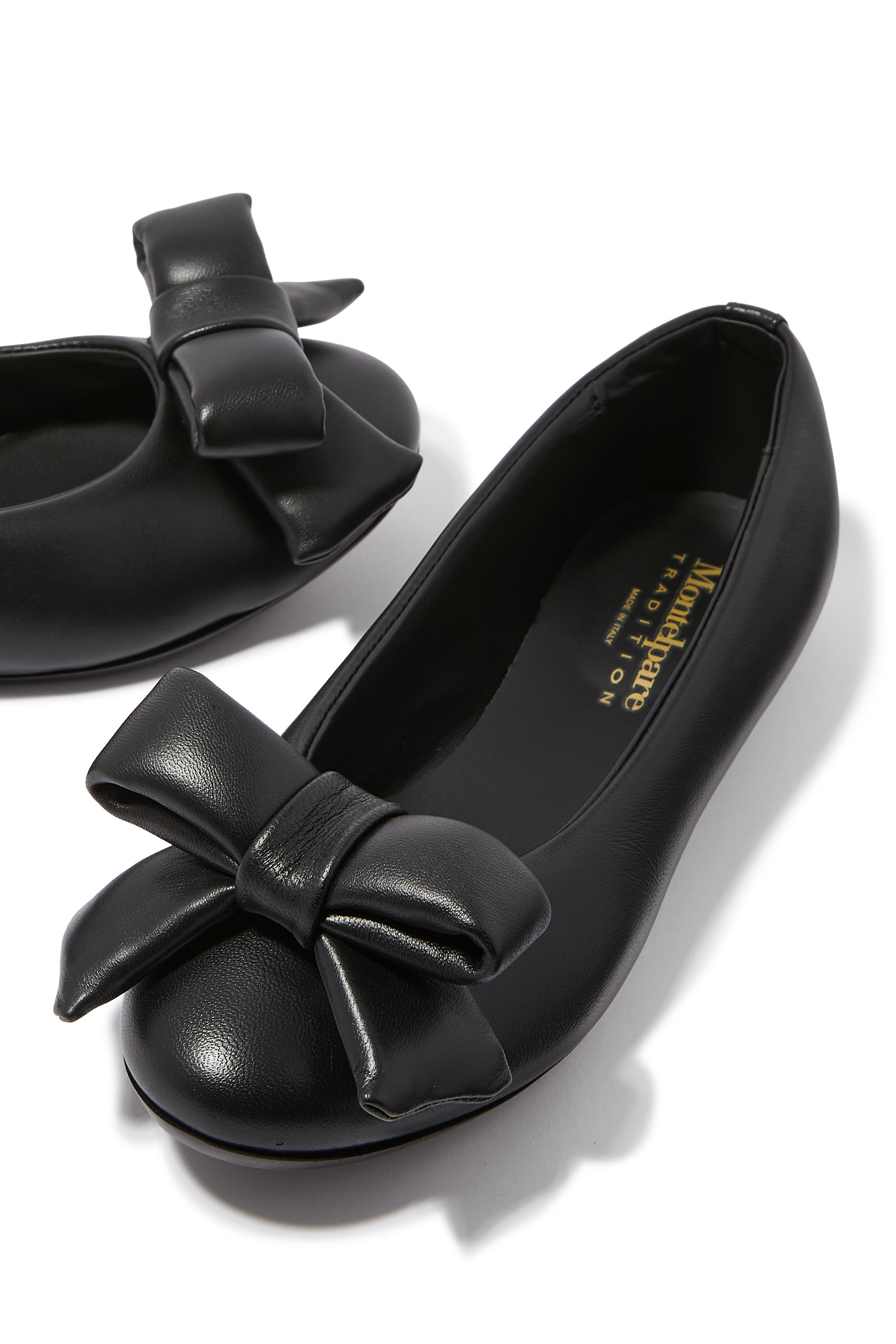 Kids Puffy Bow Flats