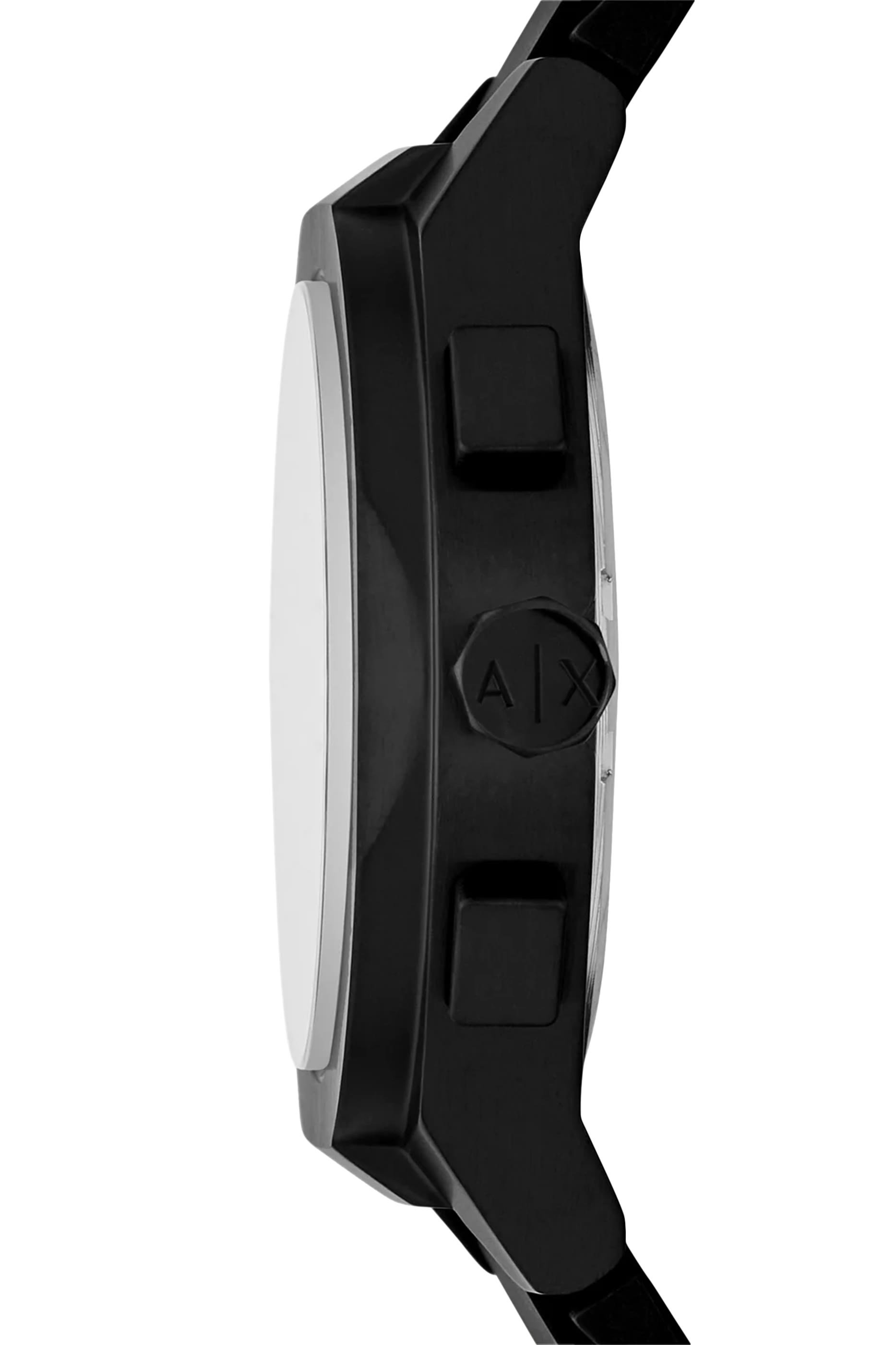 Chronograph Black Silicone Watch & Luggage Tag Set