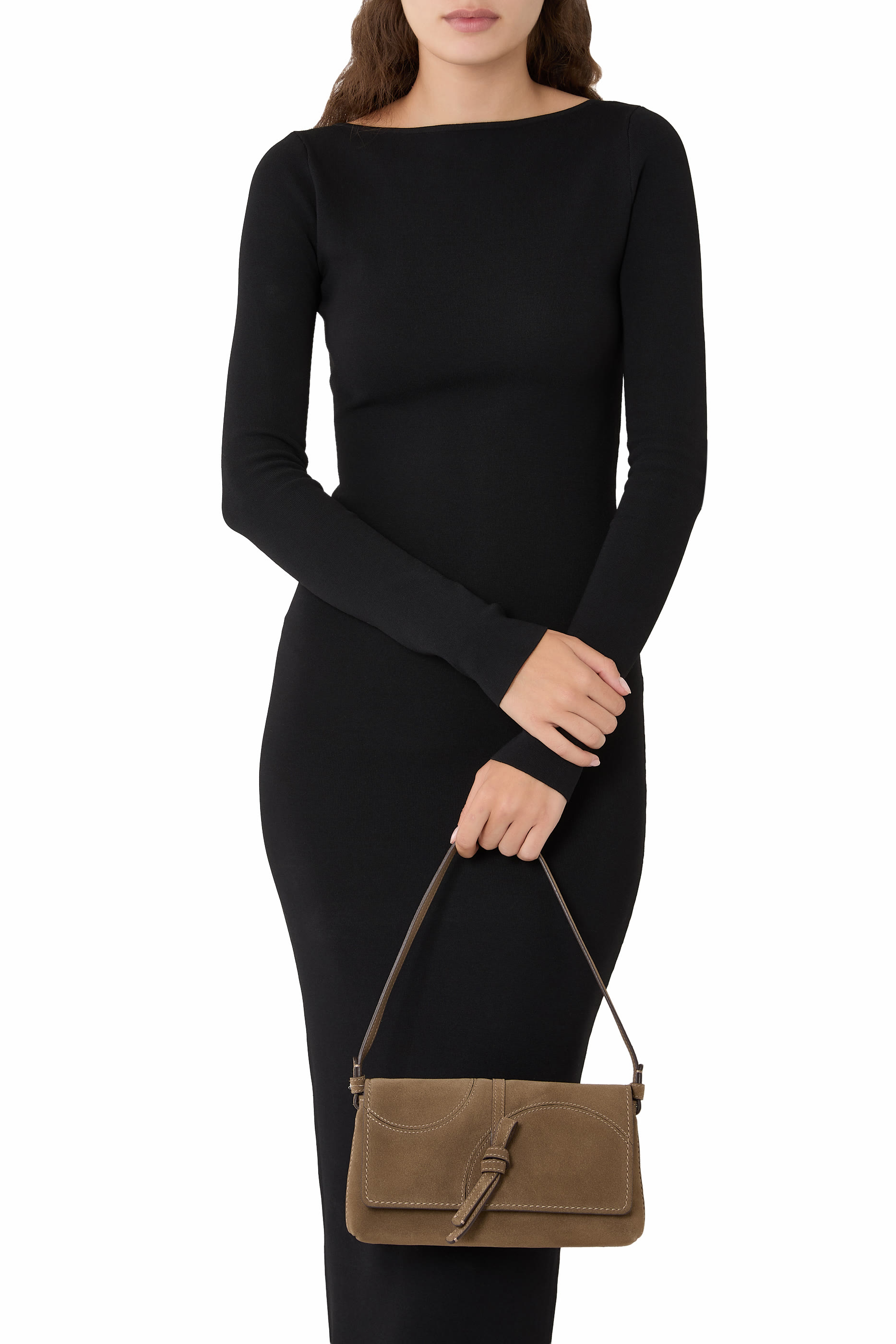  Loop Dot Patchwork Small Flap Shoulder Bag