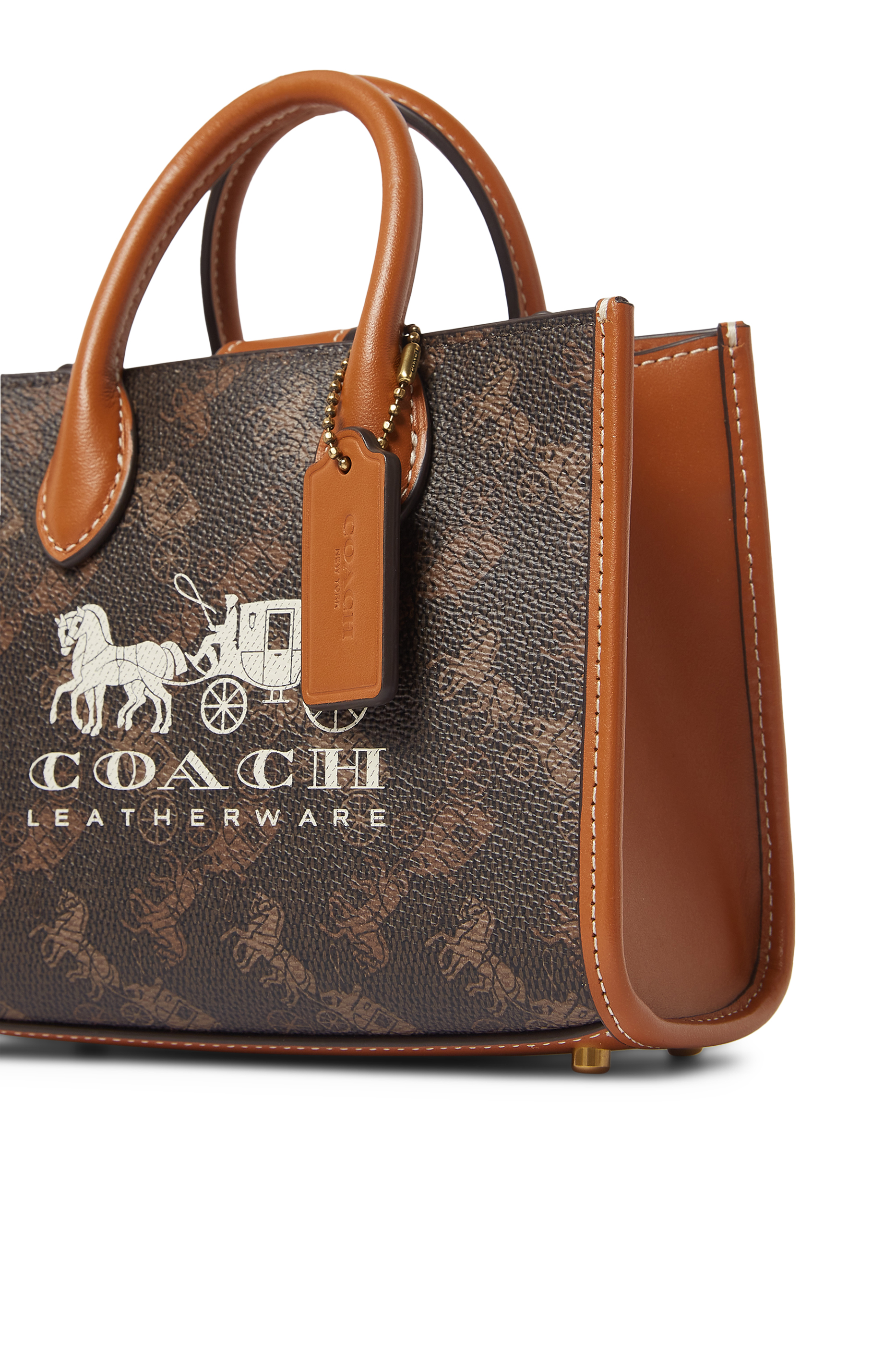 Ace 17 Tote Bag with Horse and Carriage Print