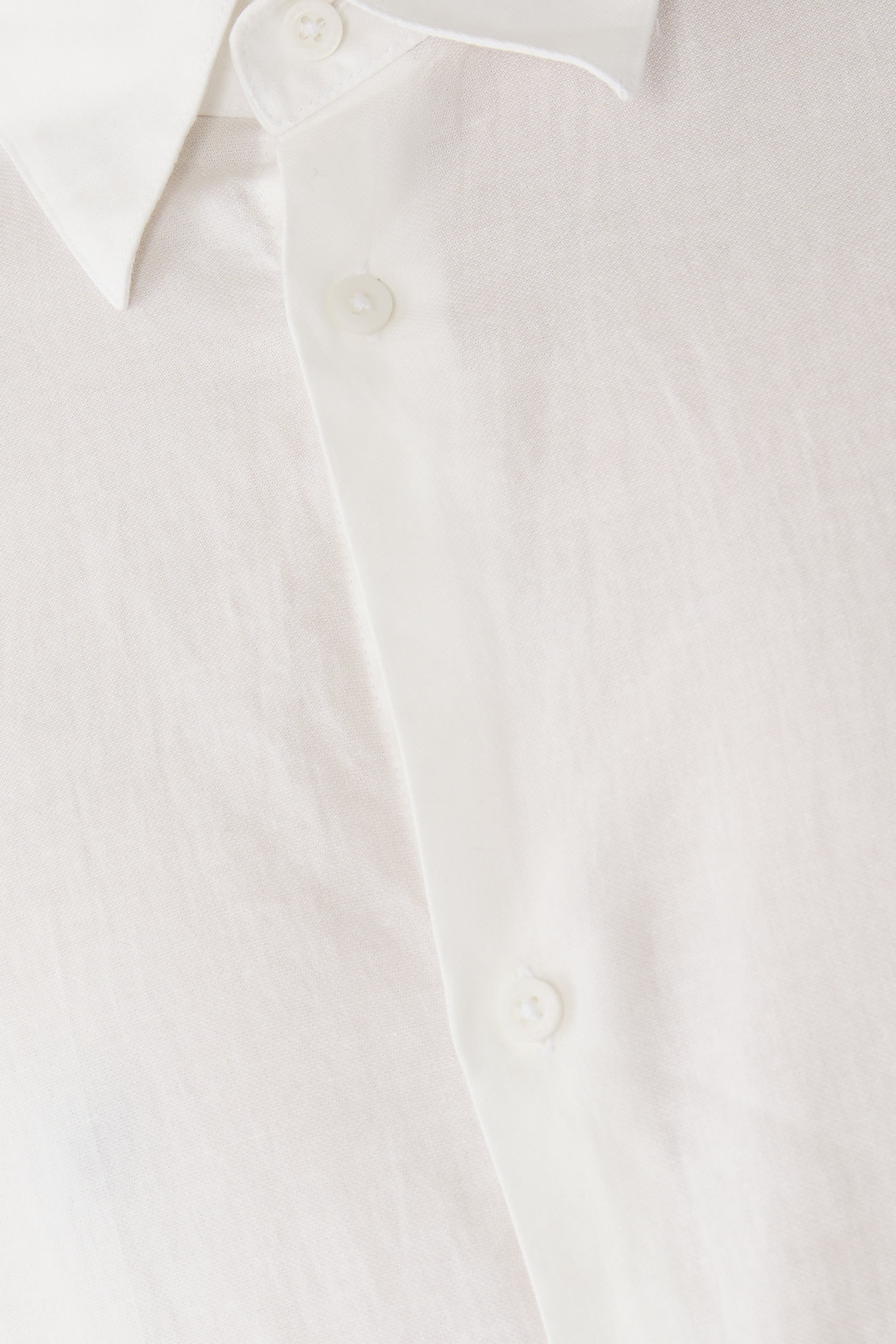 Button-Up Elasticated Hem Shirt