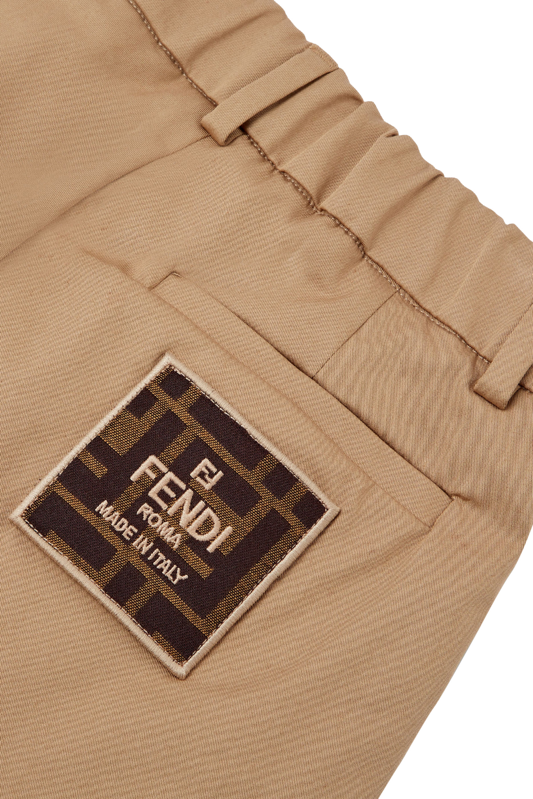 Kids Cotton Cuffed Trousers