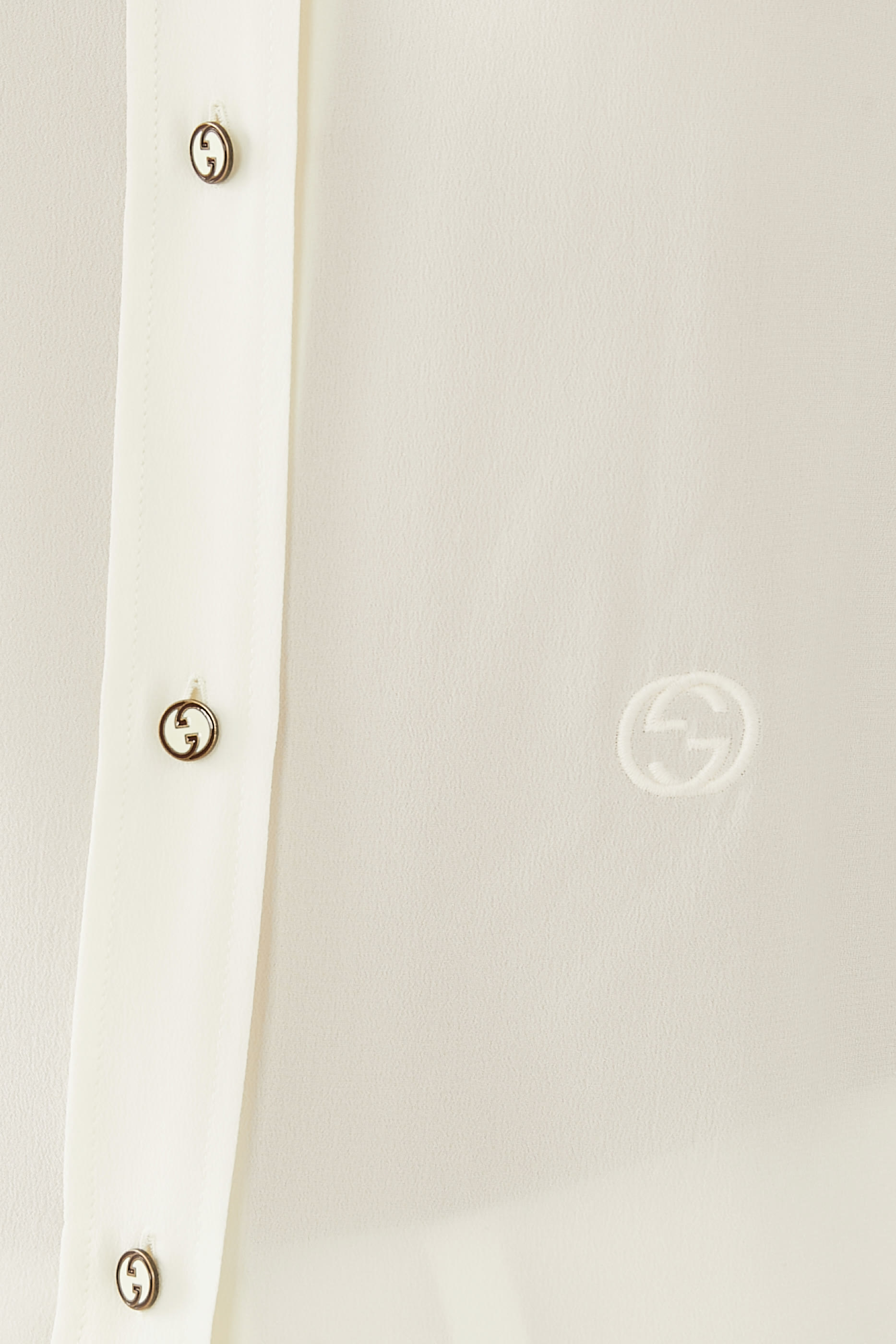 Cr&ecirc;pe de Chine Silk Shirt