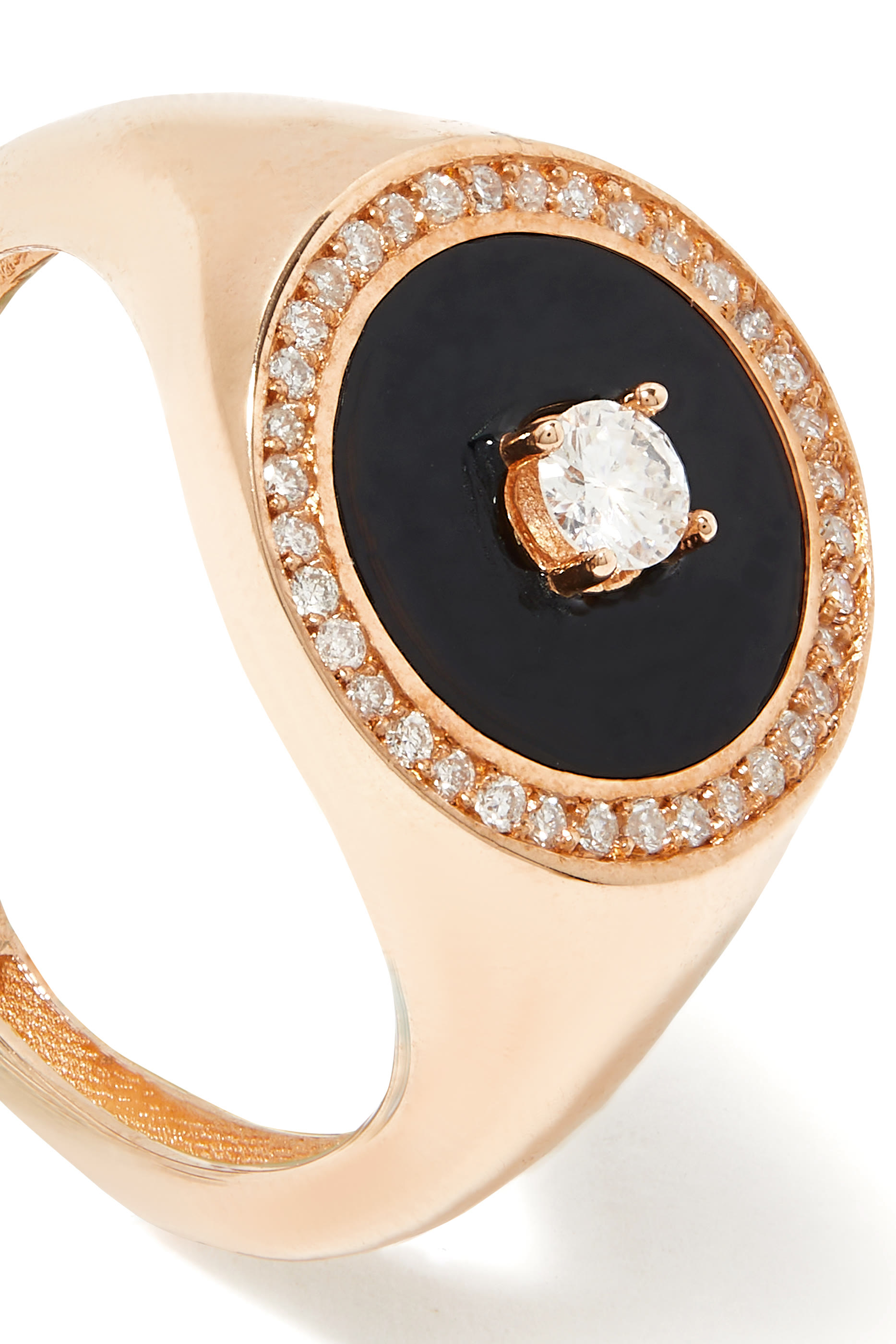 Fizzy Pinky Ring, 18k Rose Gold & Diamonds