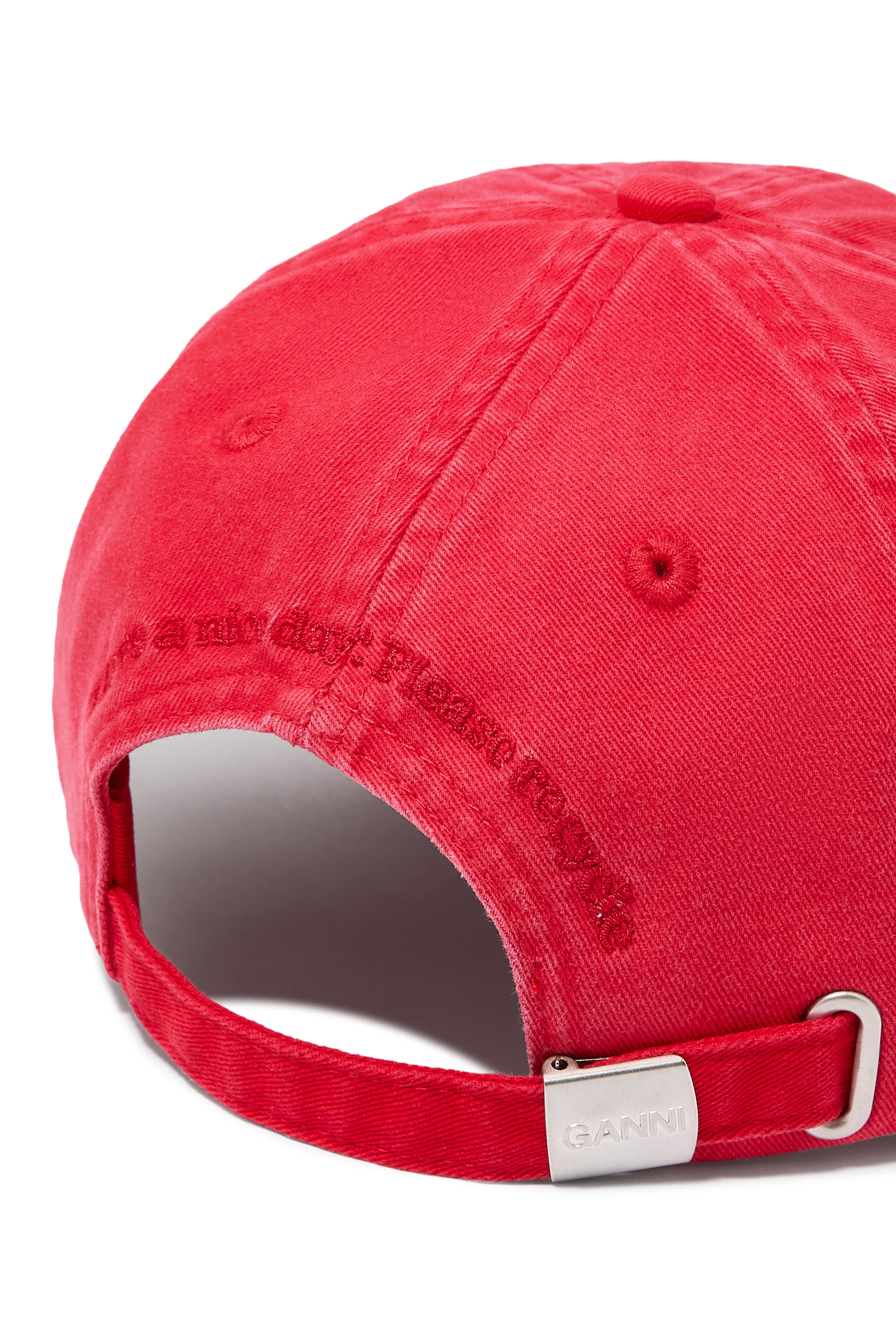 Logo Embossed Canvas Cap