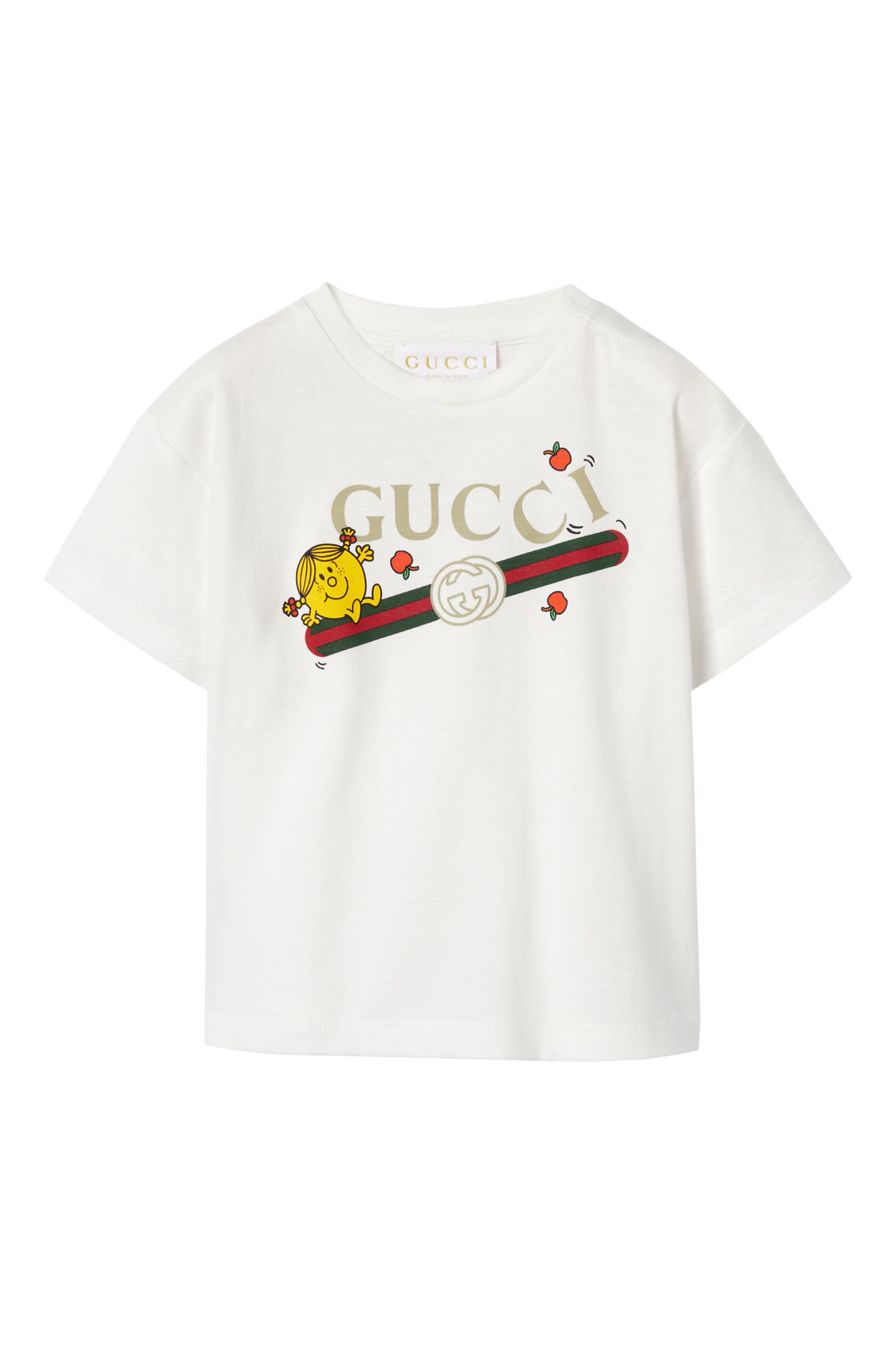 Kids Cotton Jersey Graphic Print T-Shirt