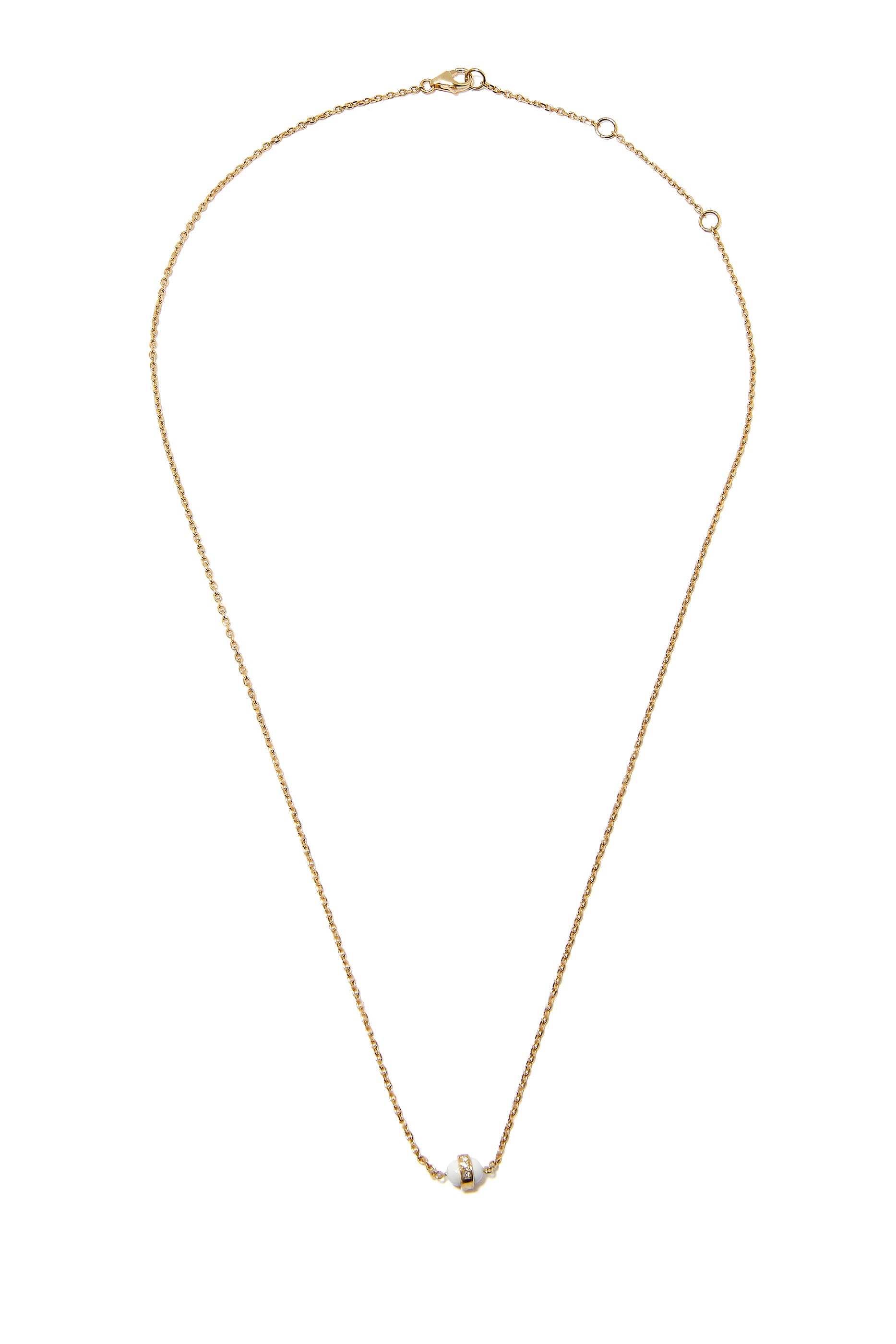 The Single Hydrogen Necklace, 18k Yellow Gold & Diamonds