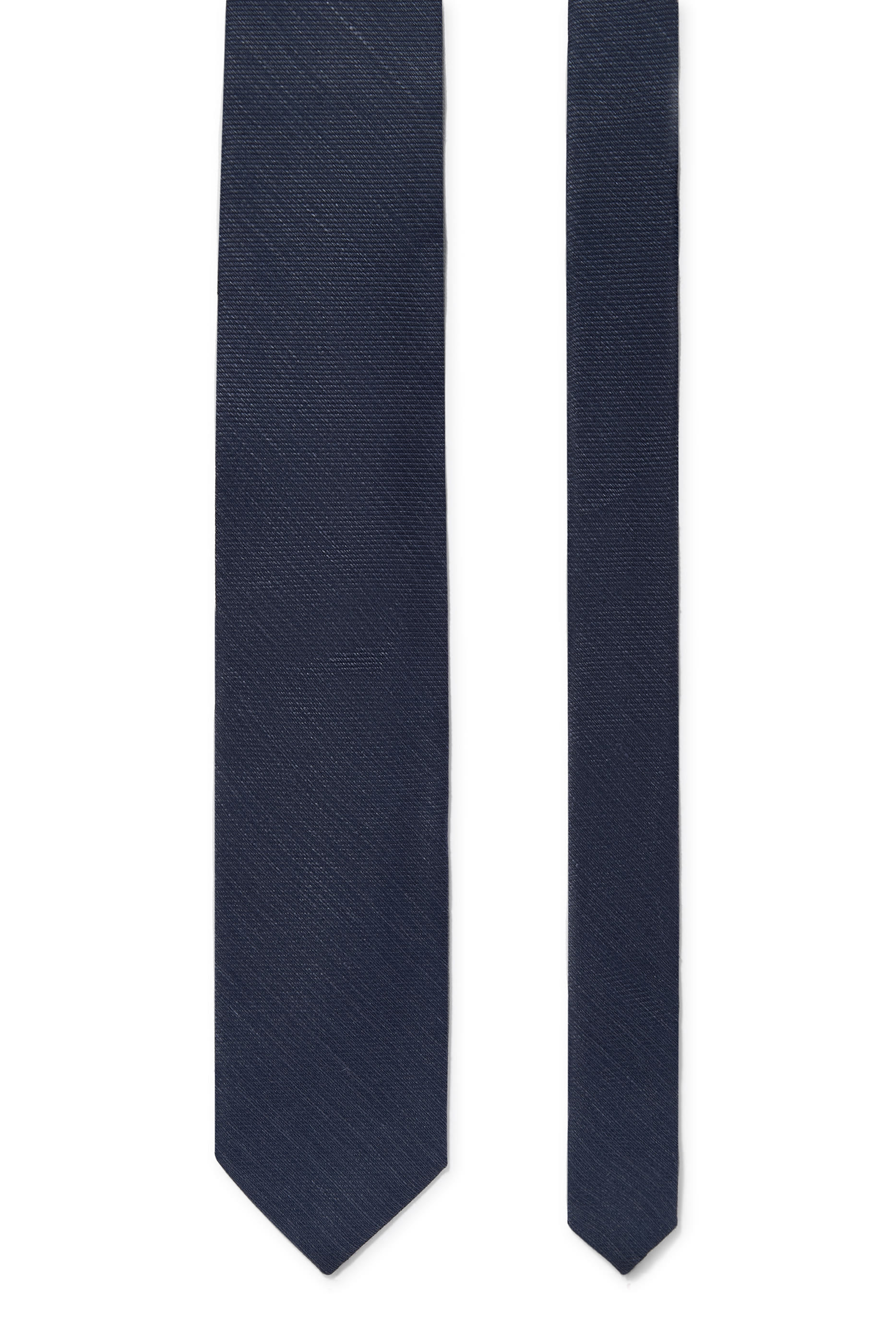 Solid Silk Linen Cotton Tie