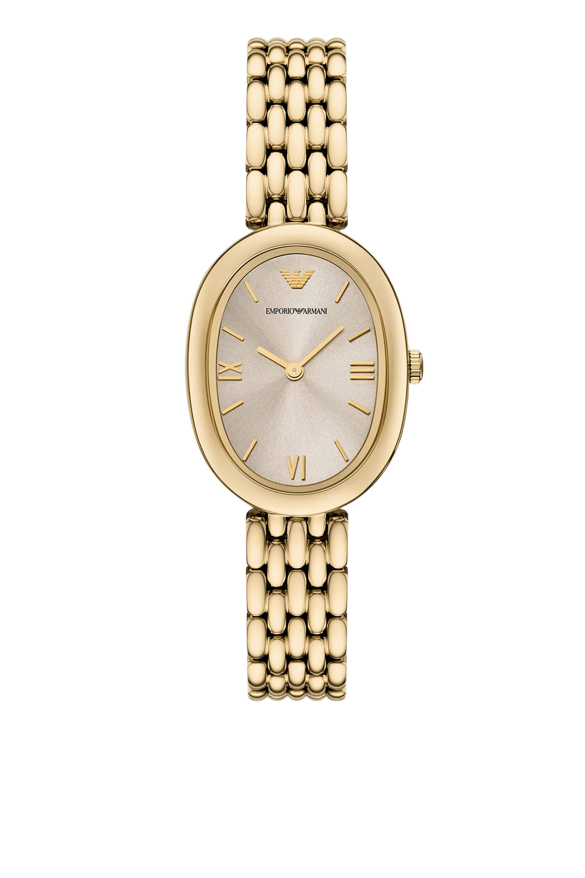Two-Hand Gold-Tone Stainless Steel Watch 