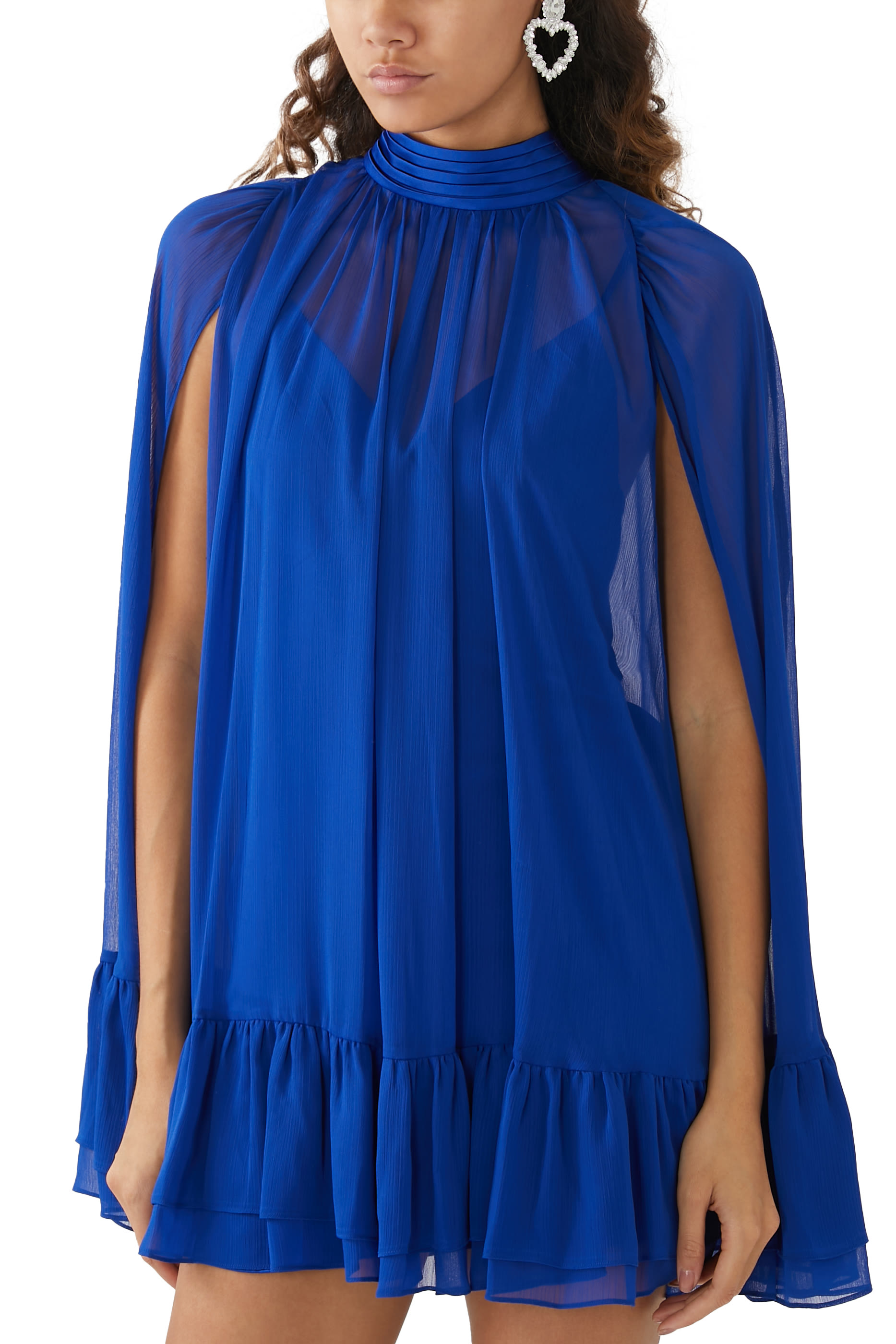 Zenon Cape Mini Dress