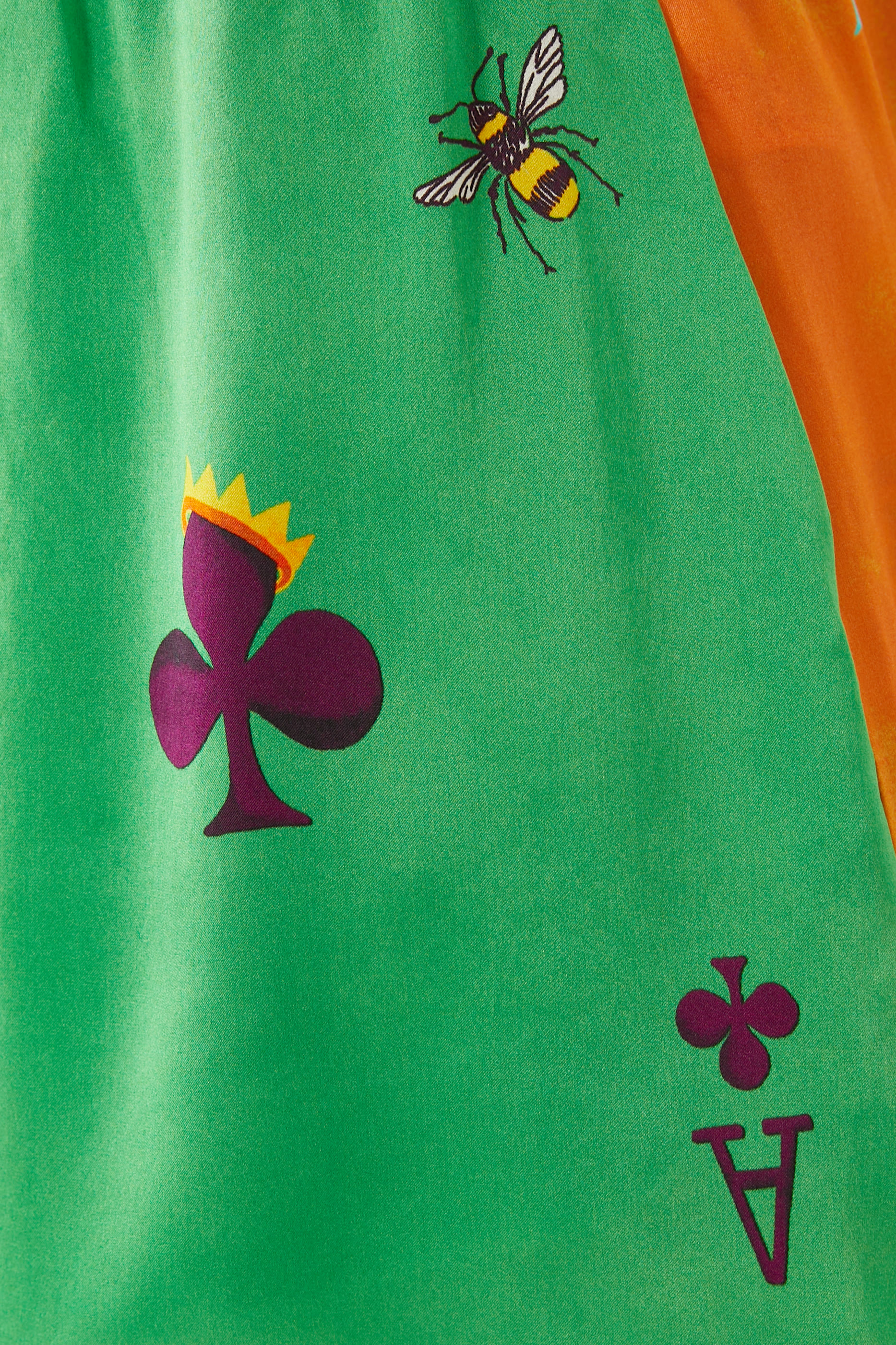 Rummy Printed Silk Shorts