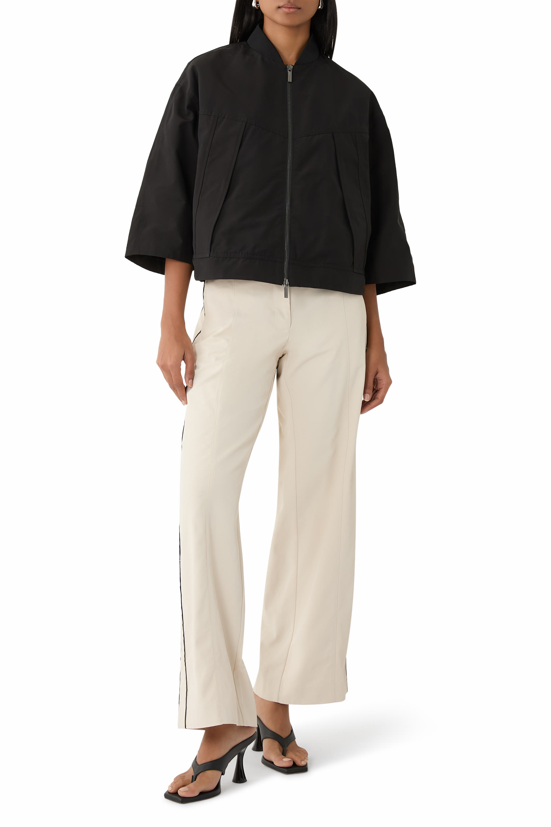  Ottoman Zip-Up Blouson