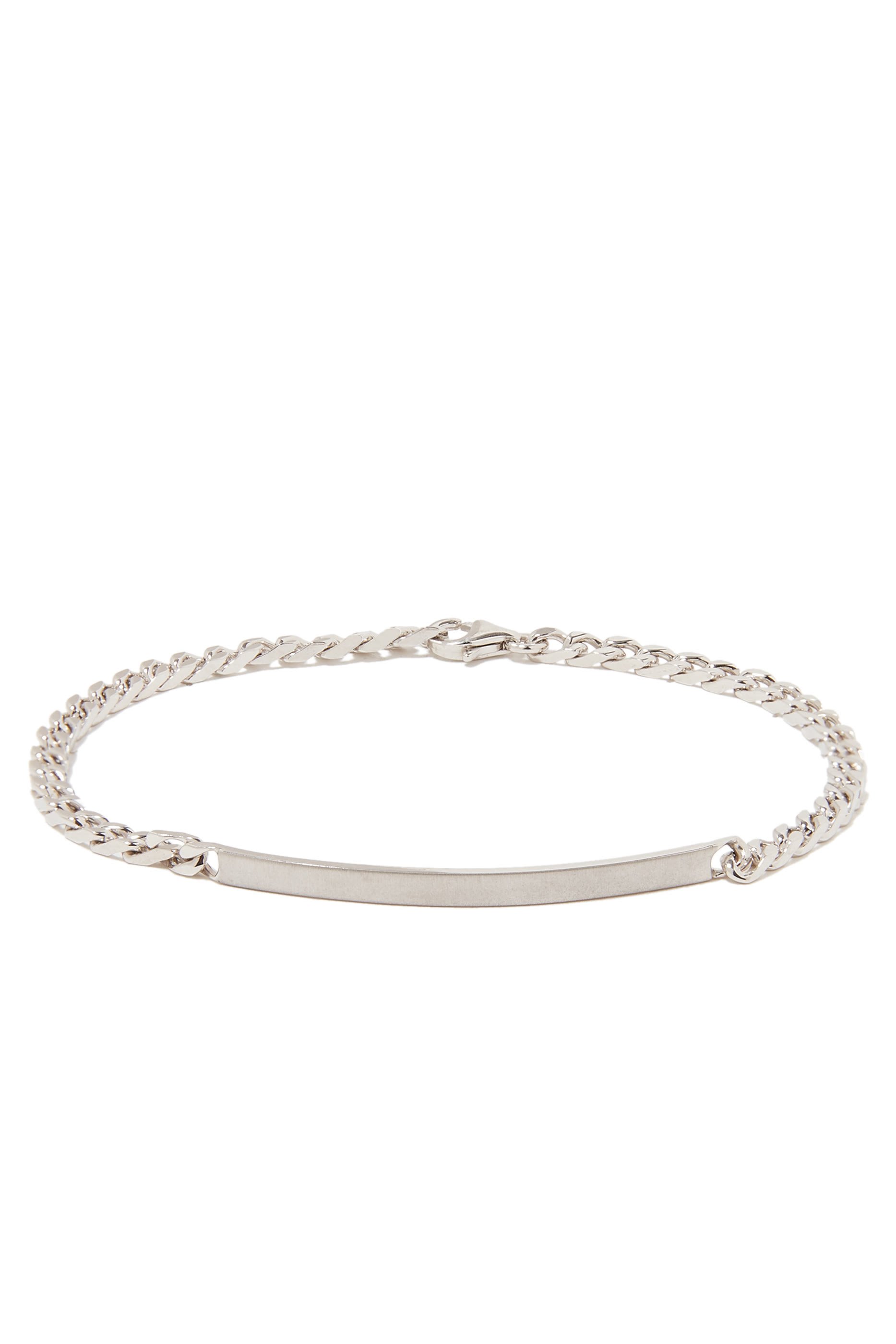 ID Chain Silver Bracelet