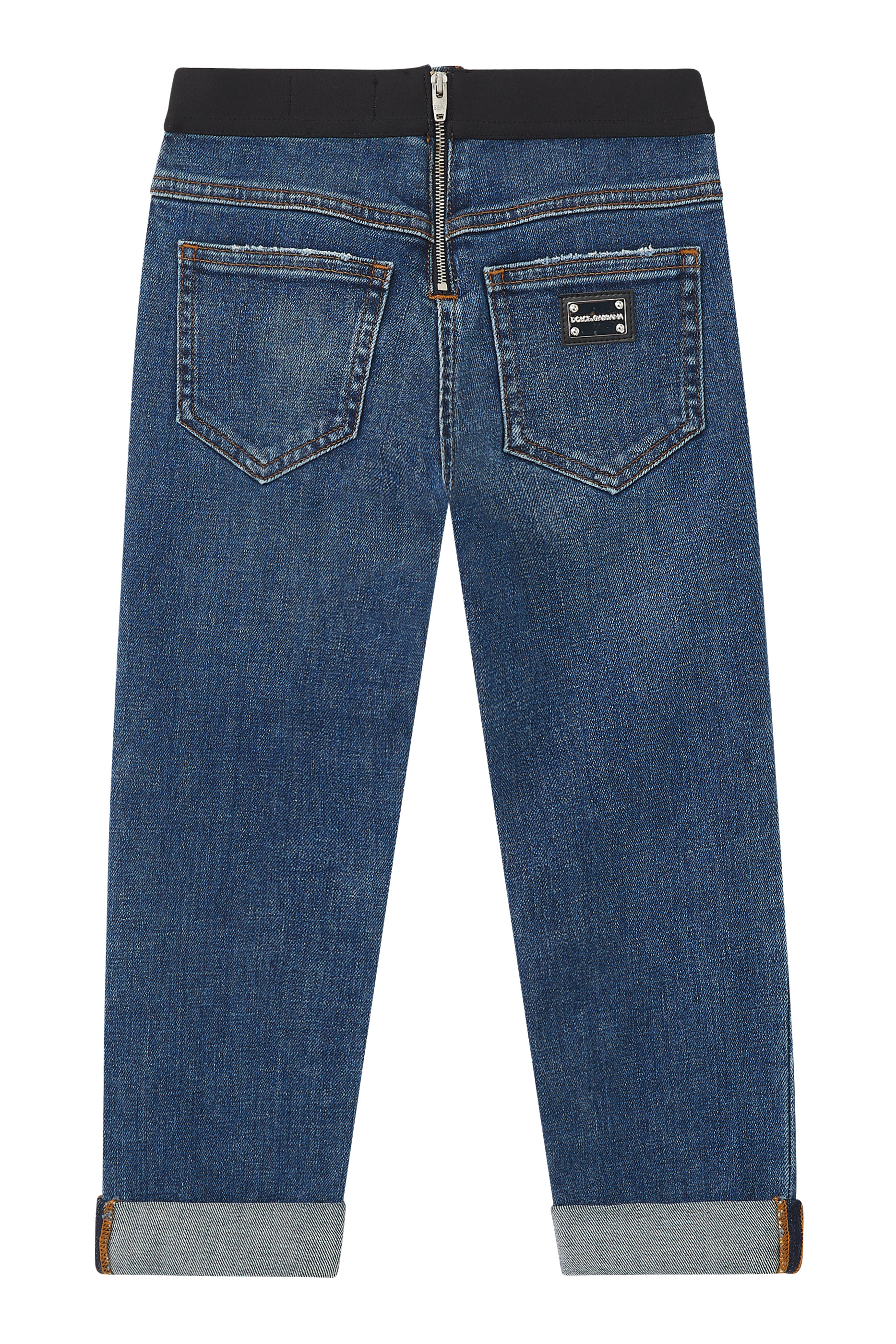 Kids Logo Waistband Jeans