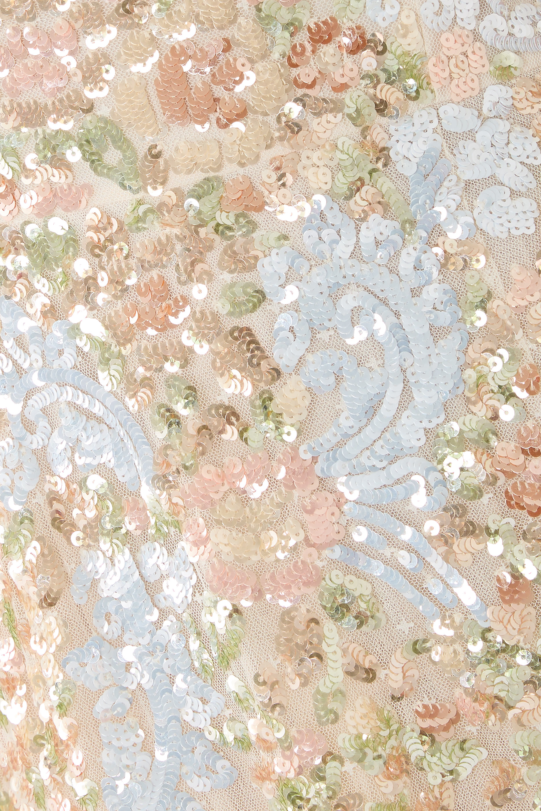 Baroque Floral One-Shoulder Ankle Gown