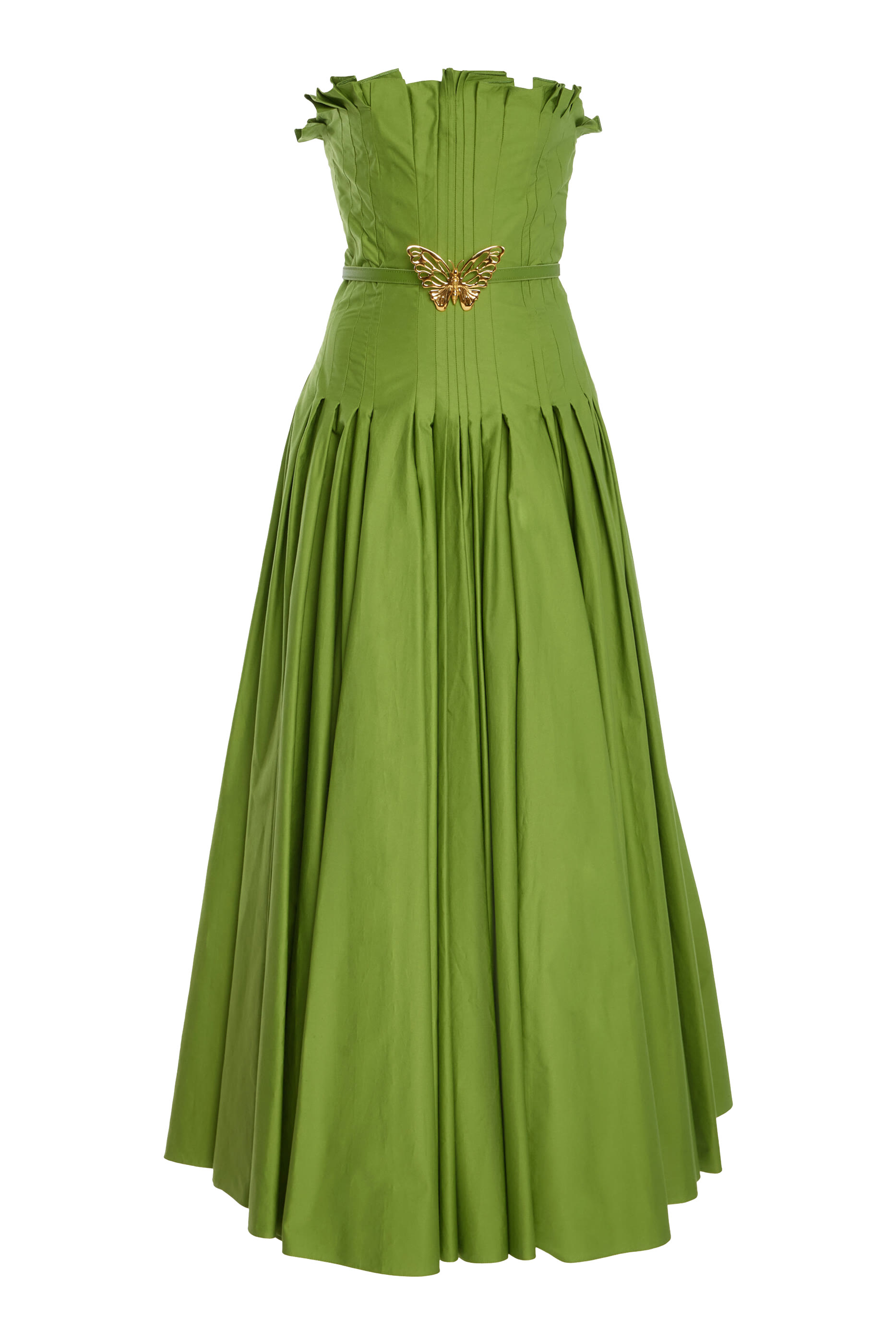 Strapless Cotton Twill Dress