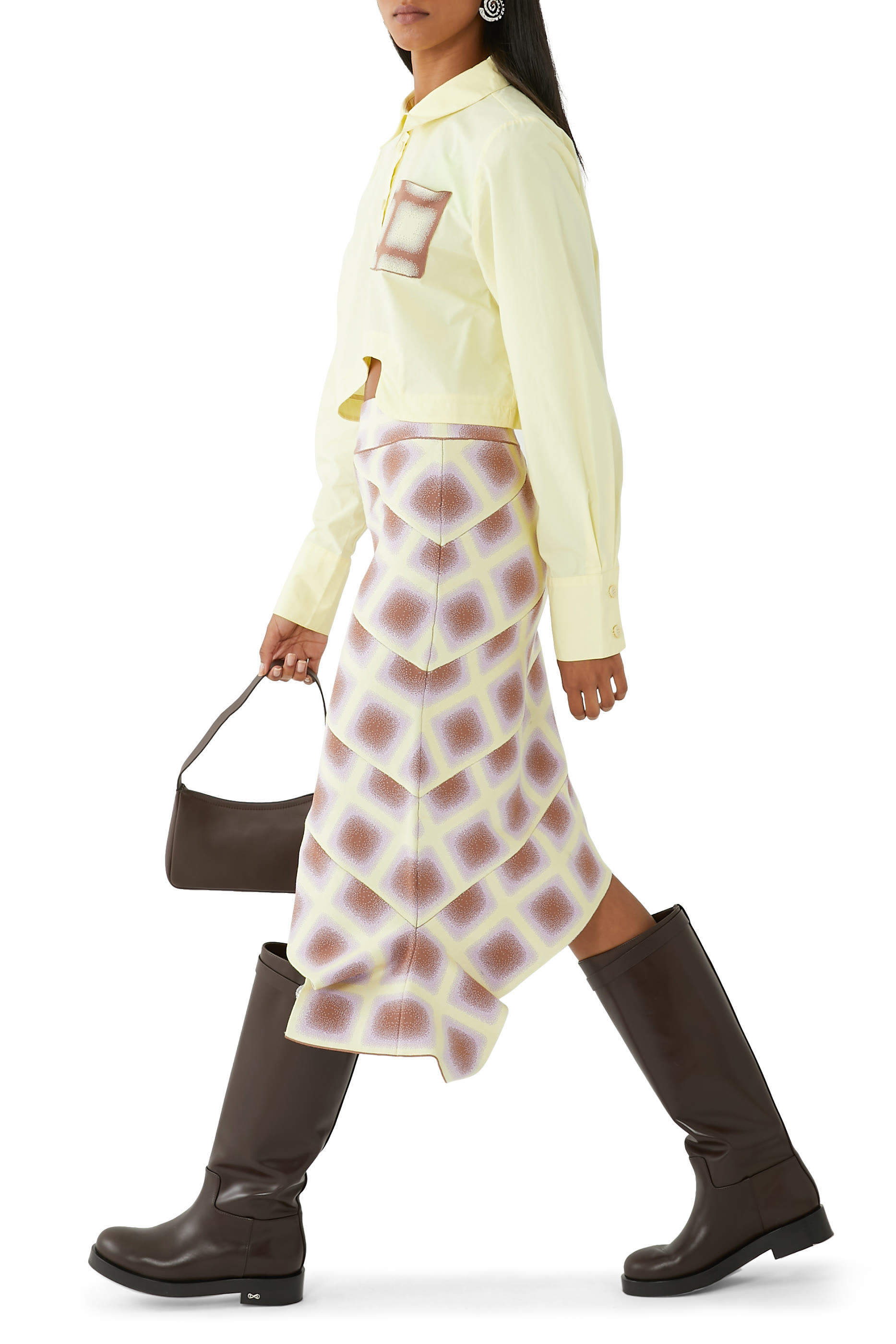 Ellie Plaid Asymmetrical Skirt