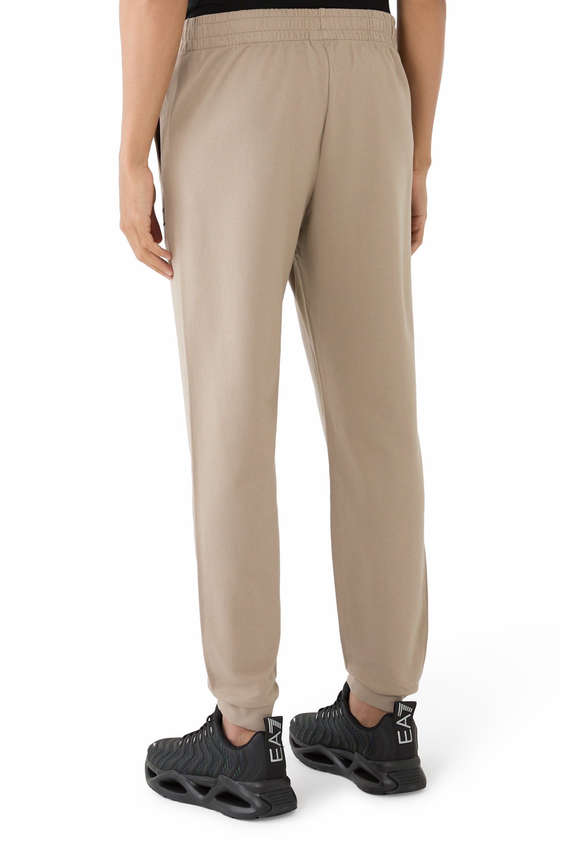 EA7 Logo Cotton Sweatpants