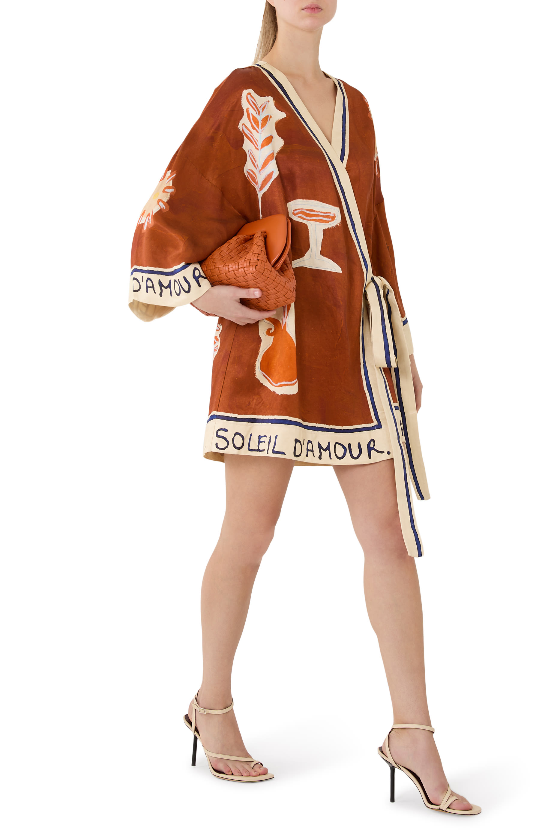  Soleil D'Amour Wrap Mini Dress